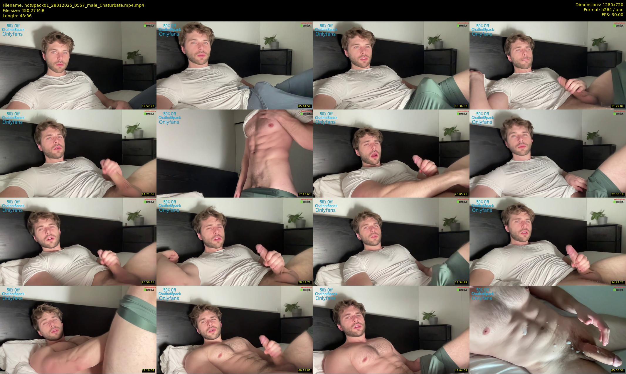 hot8pack01 — 49 minute Chaturbate male cam show recording, 720p, Jan 28, 2025