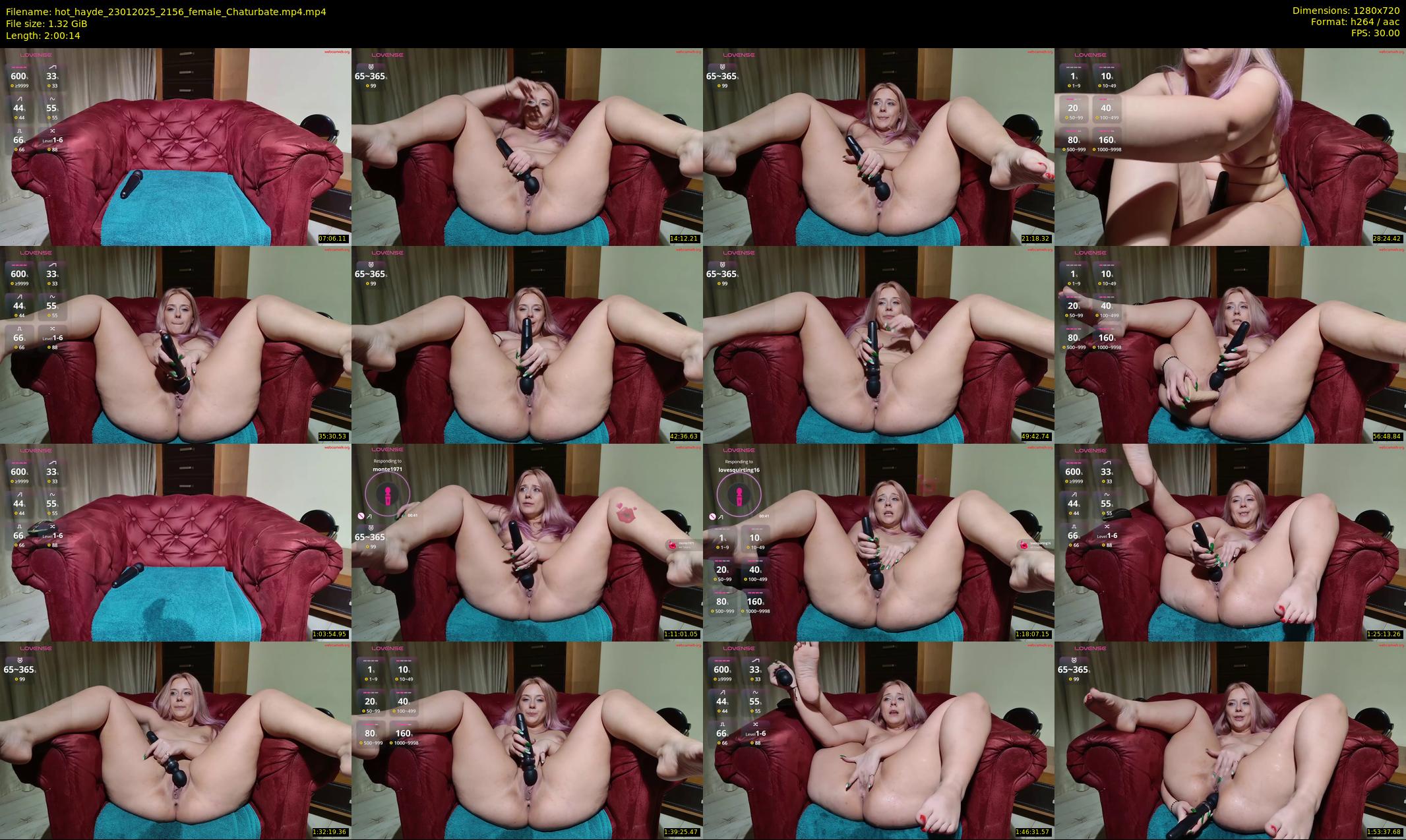 hot_hayde — 121 minute Chaturbate female cam show recording, 720p, Jan 23, 2025