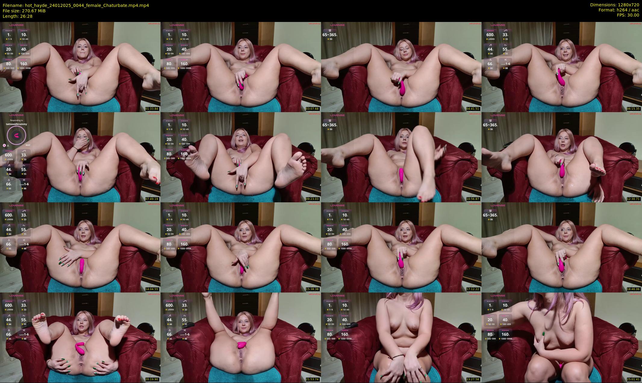 hot_hayde — 27 minute Chaturbate female cam show recording, 720p, Jan 24, 2025