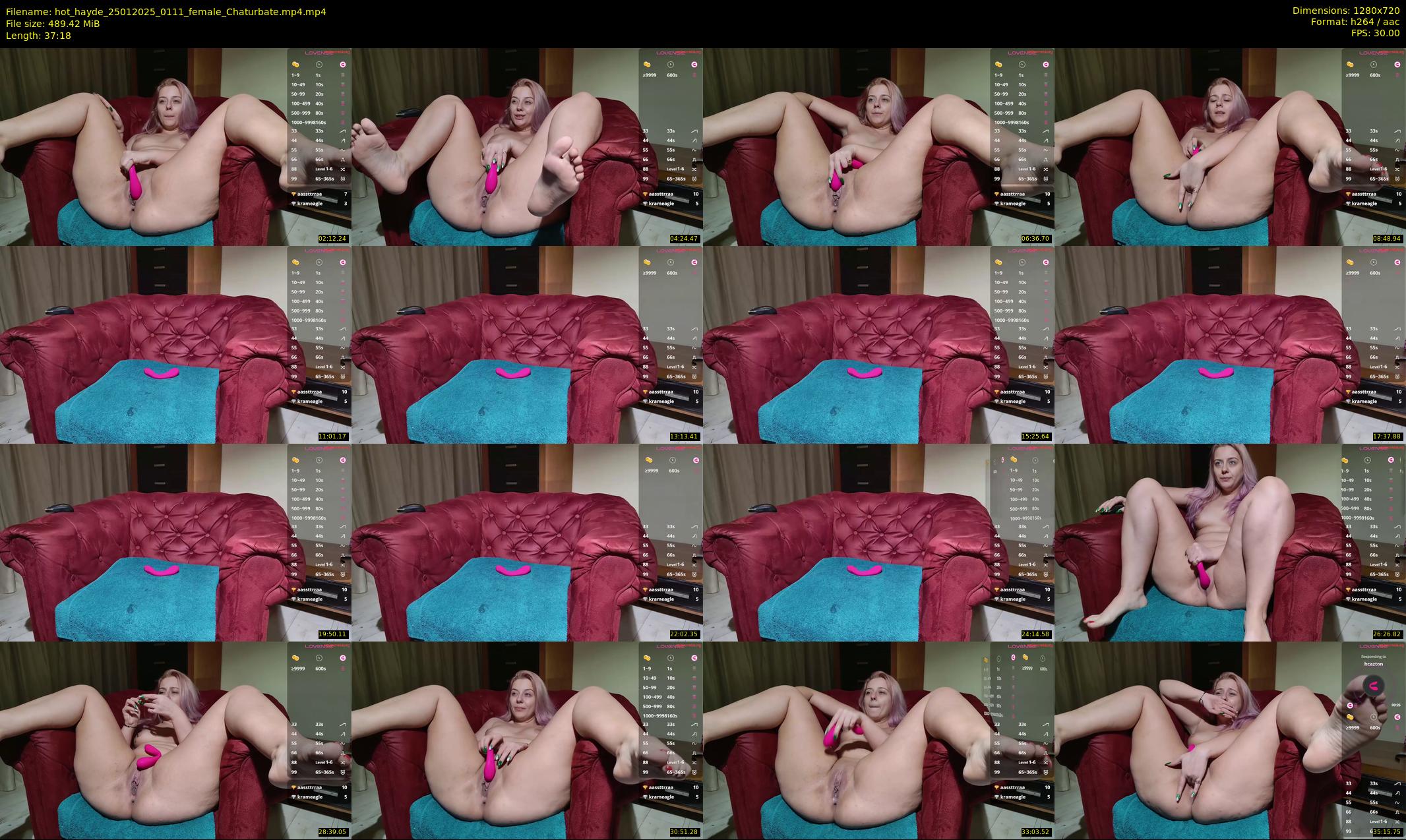 hot_hayde — 38 minute Chaturbate female cam show recording, 720p, Jan 25, 2025