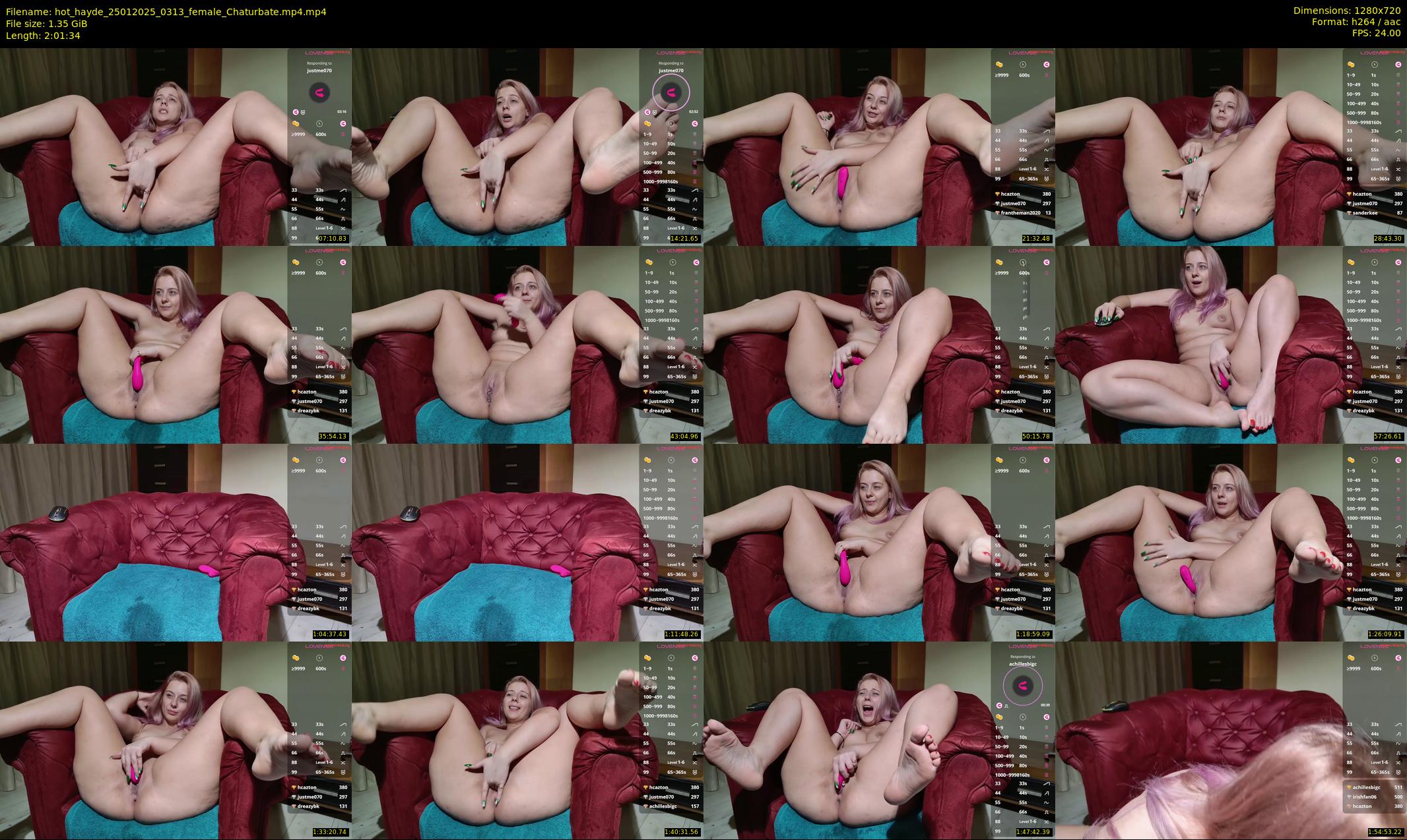 hot_hayde — 122 minute Chaturbate female cam show recording, 720p, Jan 25, 2025