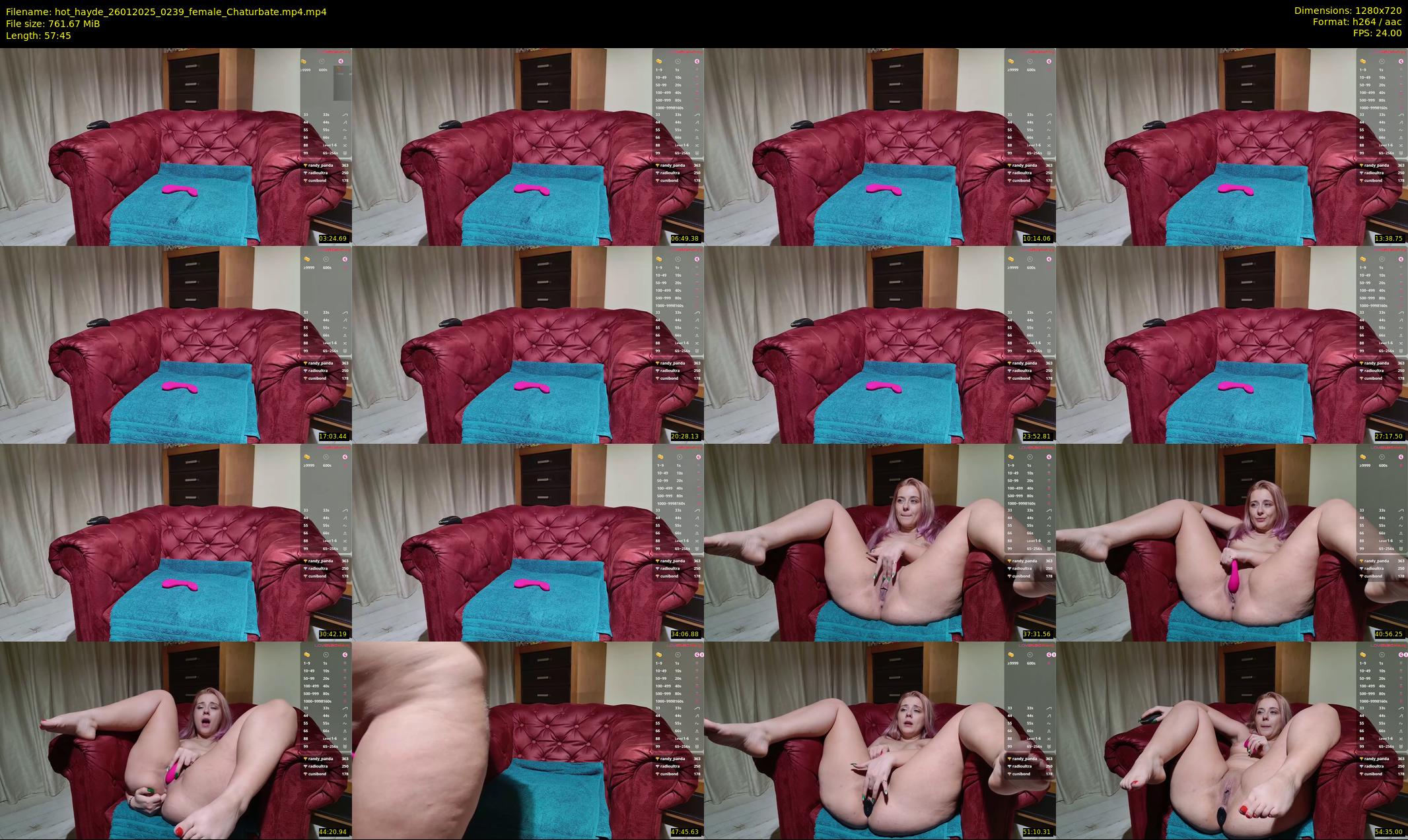 hot_hayde — 58 minute Chaturbate female cam show recording, 720p, Jan 26, 2025