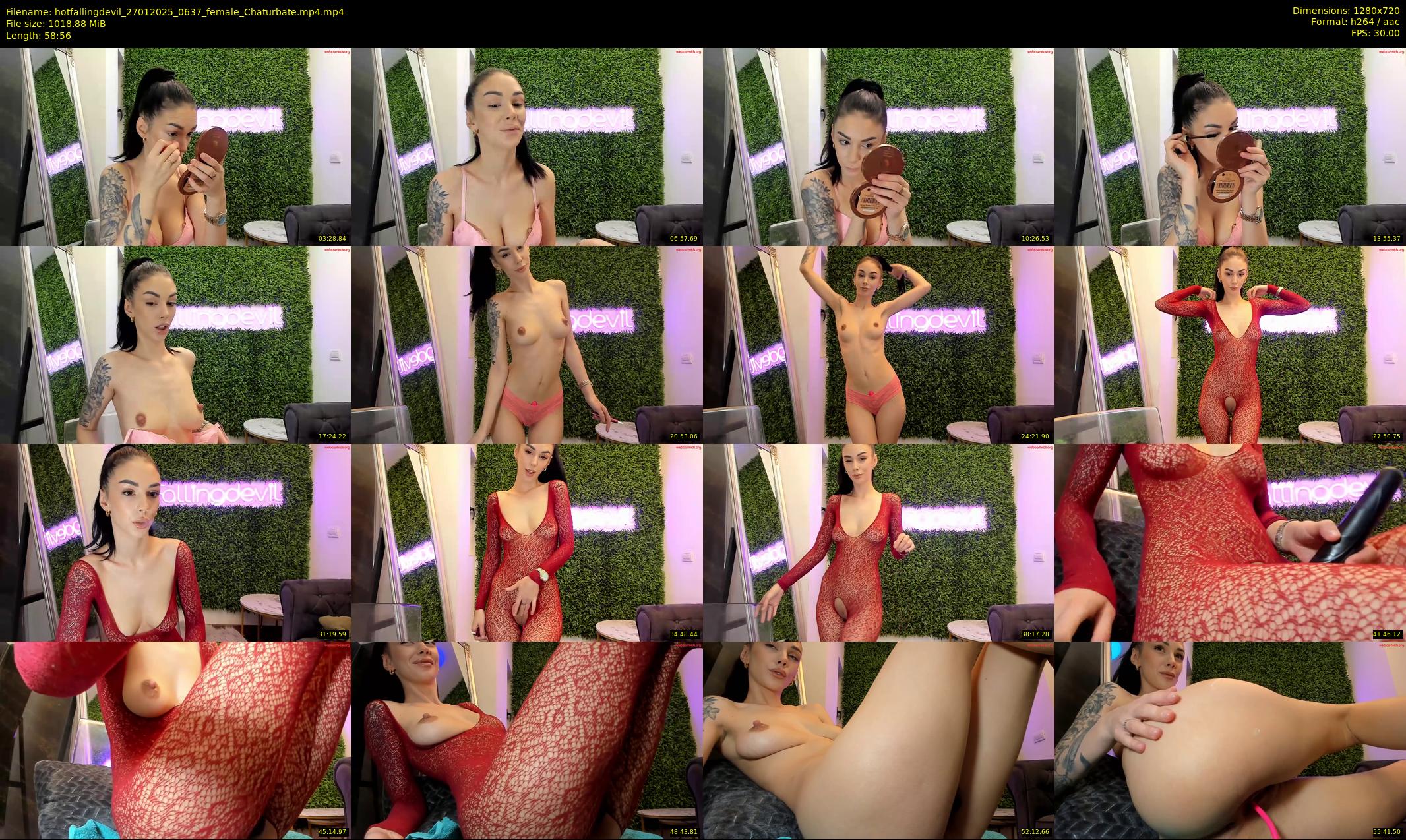 hotfallingdevil — 59 minute Chaturbate female cam show recording, 720p, Jan 27, 2025