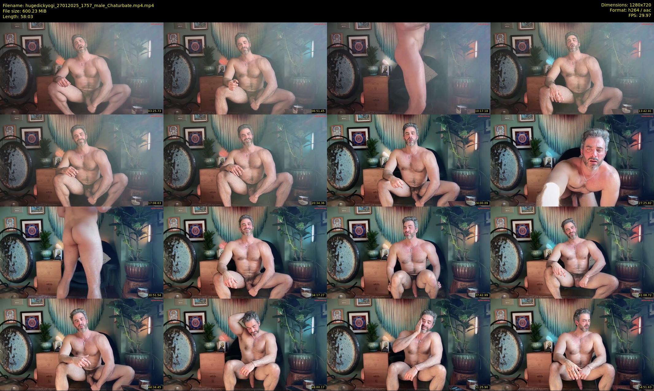hugedickyogi — 59 minute Chaturbate male cam show recording, 720p, Jan 27, 2025