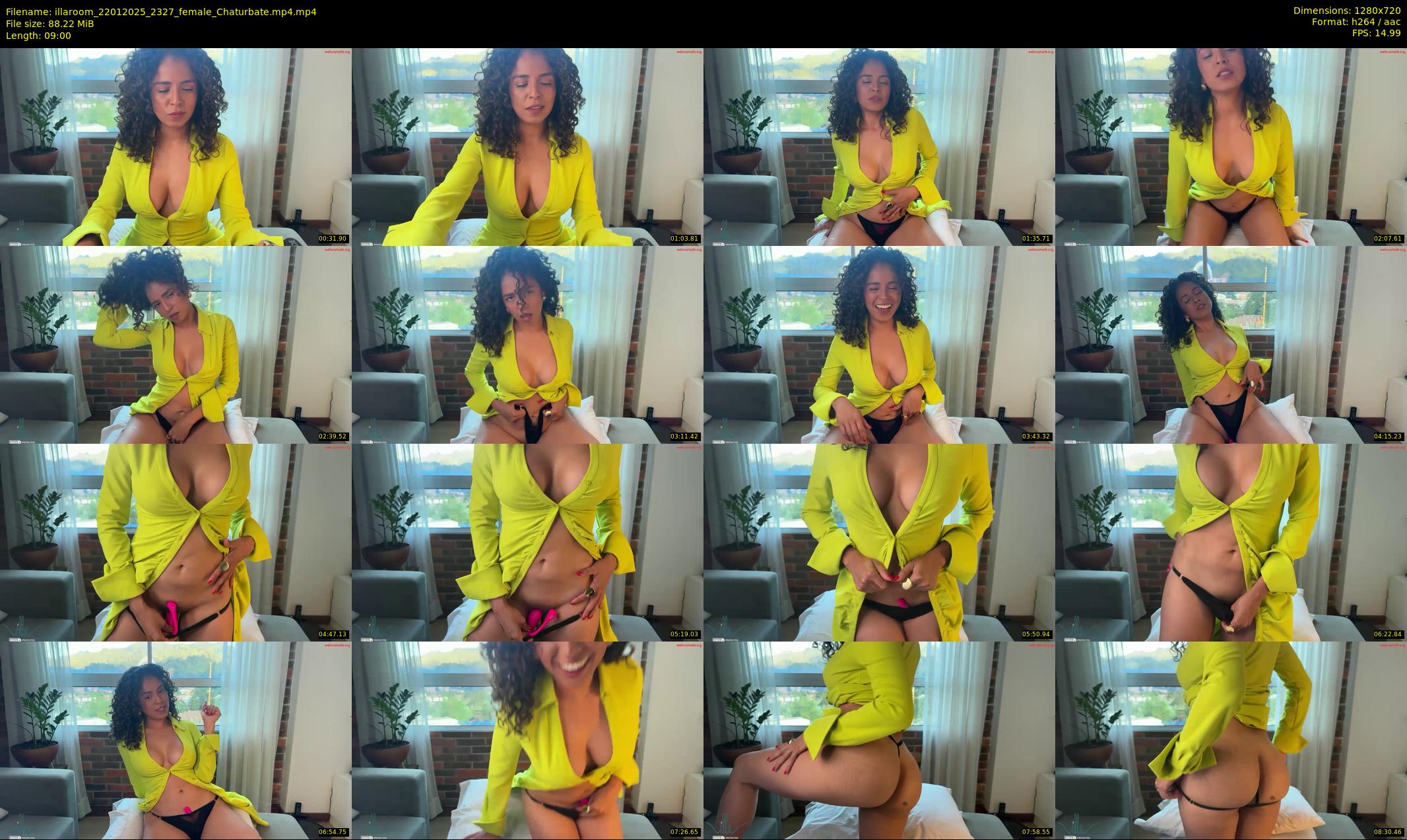 illaroom — 9 minute Chaturbate female cam show recording, 720p, Jan 22, 2025