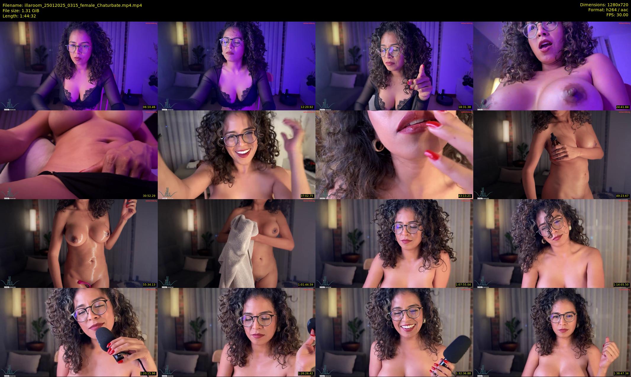 illaroom — 105 minute Chaturbate female cam show recording, 720p, Jan 25, 2025