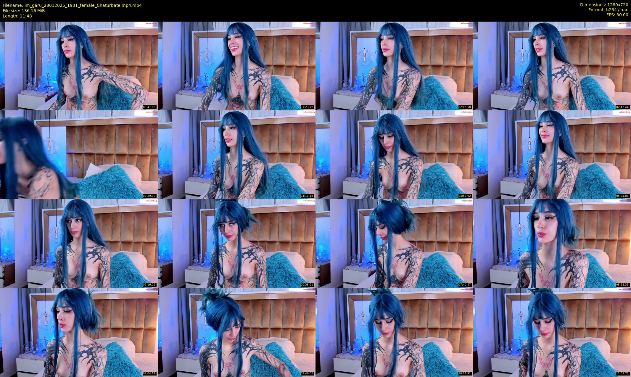 im_garu — 12 minute Chaturbate female cam show recording, 720p, Jan 28, 2025