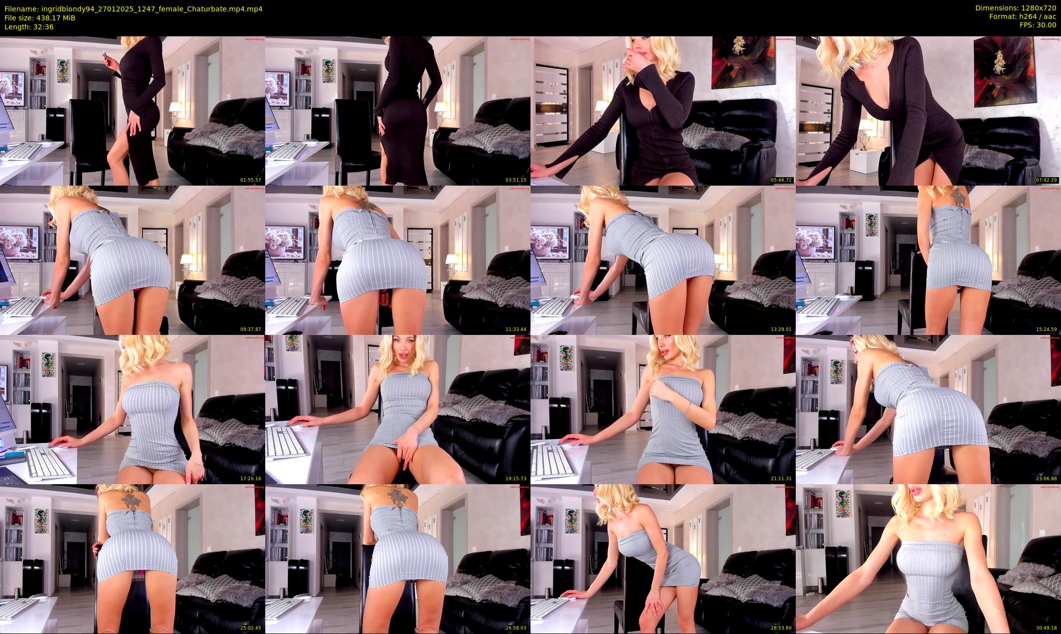 ingridblondy94 — 33 minute Chaturbate female cam show recording, 720p, Jan 27, 2025