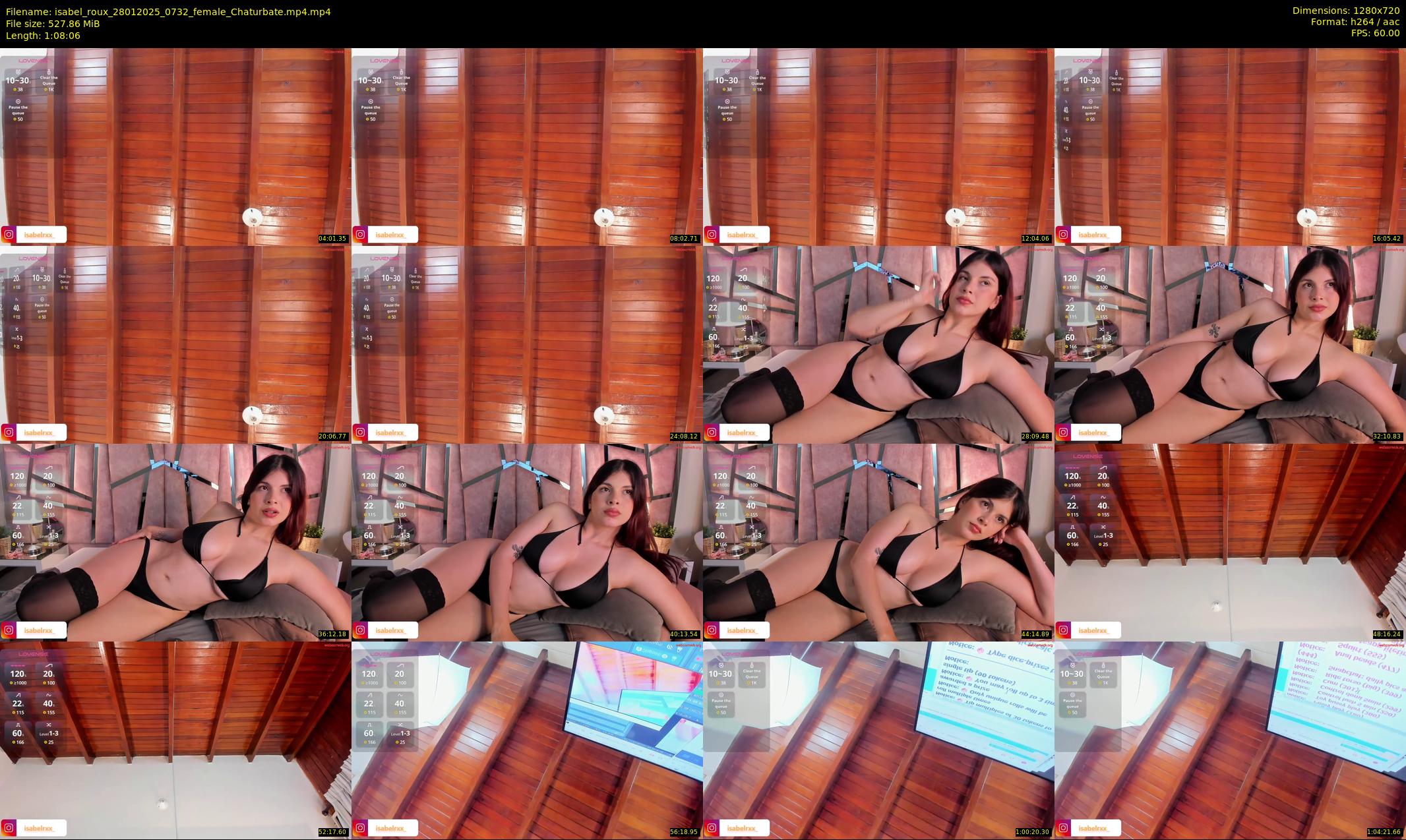 isabel_roux — 69 minute Chaturbate female cam show recording, 720p, Jan 28, 2025