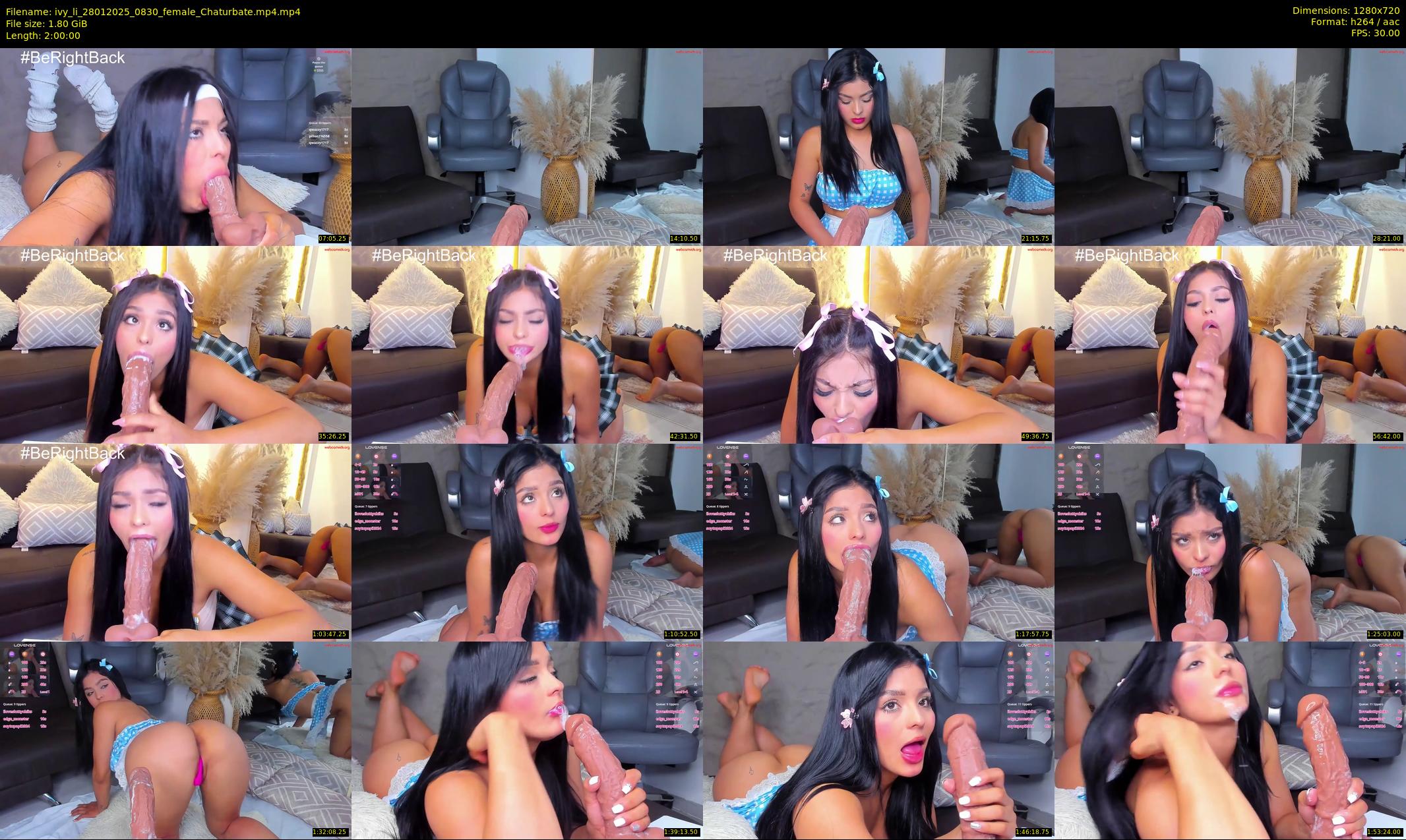 ivy_li — 120 minute Chaturbate female cam show recording, 720p, Jan 28, 2025
