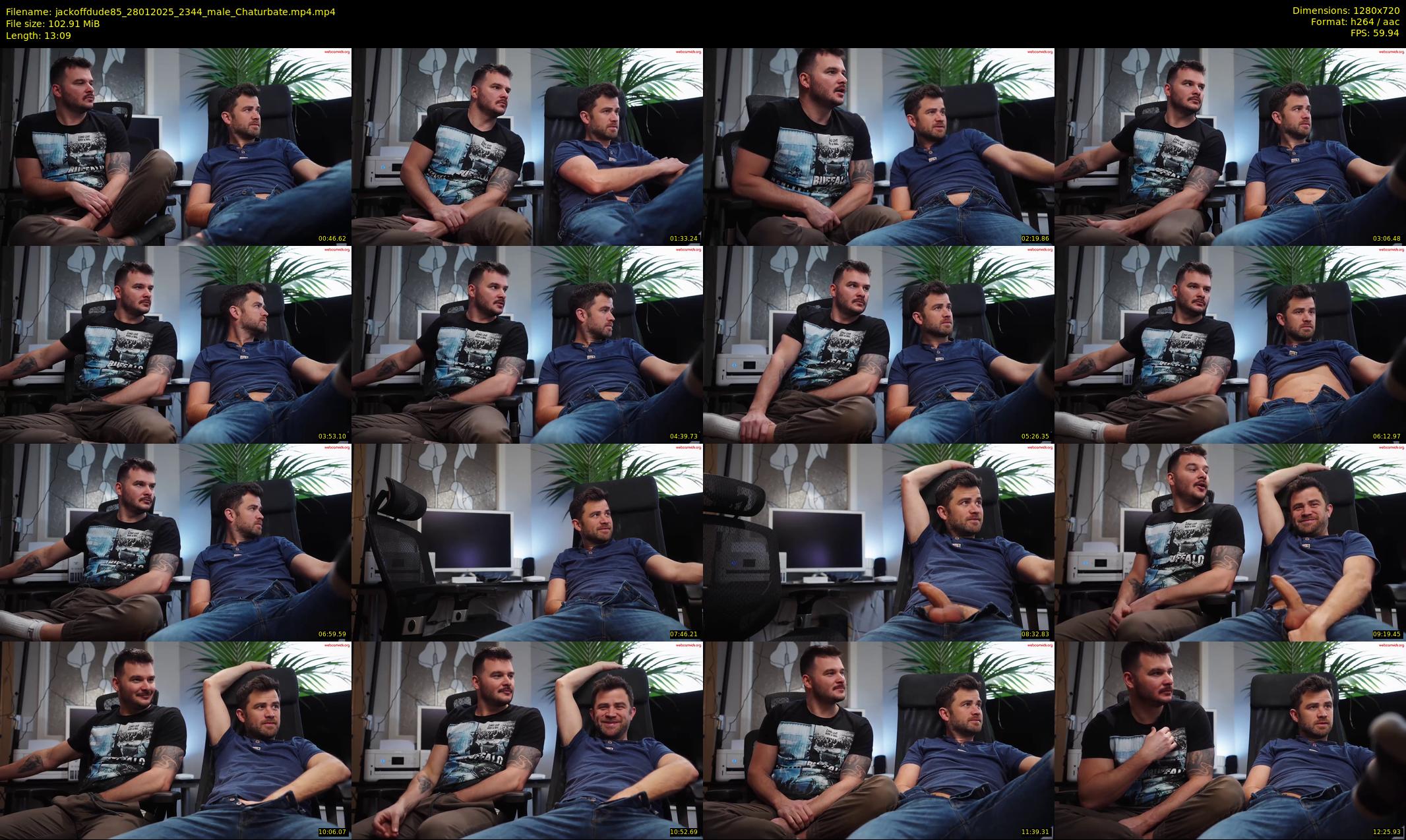jackoffdude85 — 14 minute Chaturbate male cam show recording, 720p, Jan 28, 2025