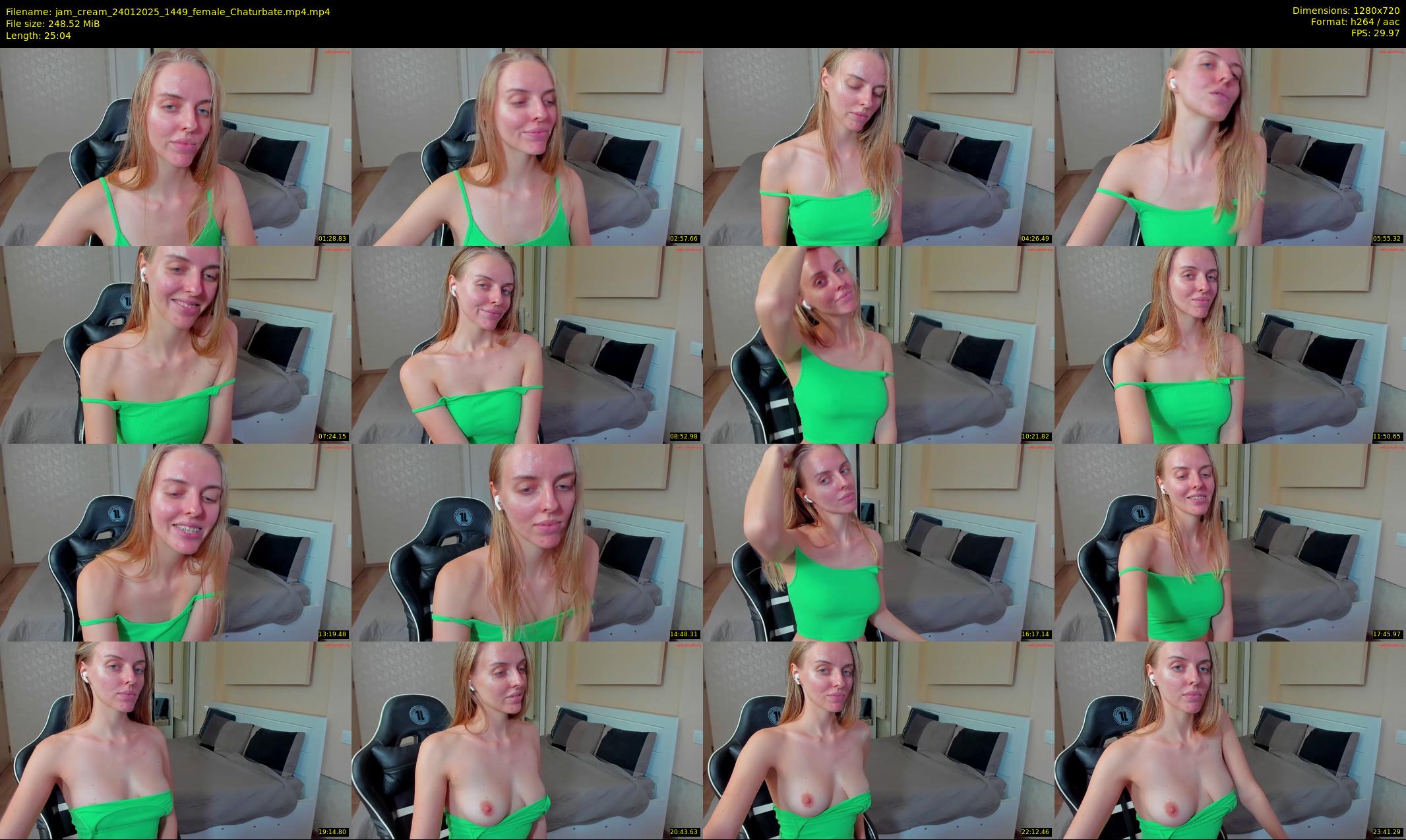 jam_cream — 26 minute Chaturbate female cam show recording, 720p, Jan 24, 2025