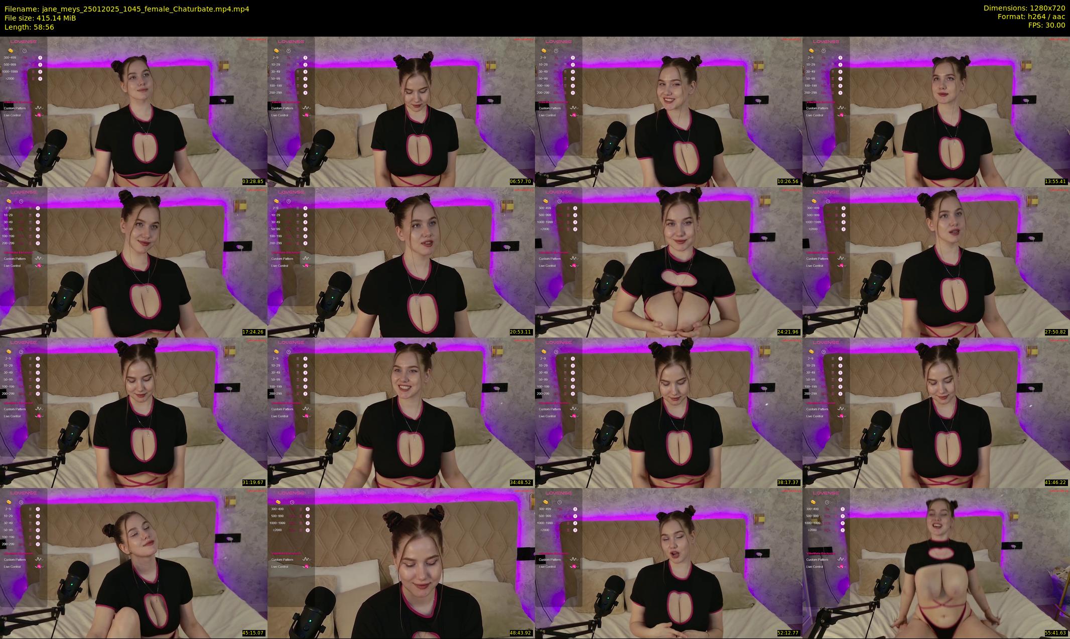 jane_meys — 59 minute Chaturbate female cam show recording, 720p, Jan 25, 2025