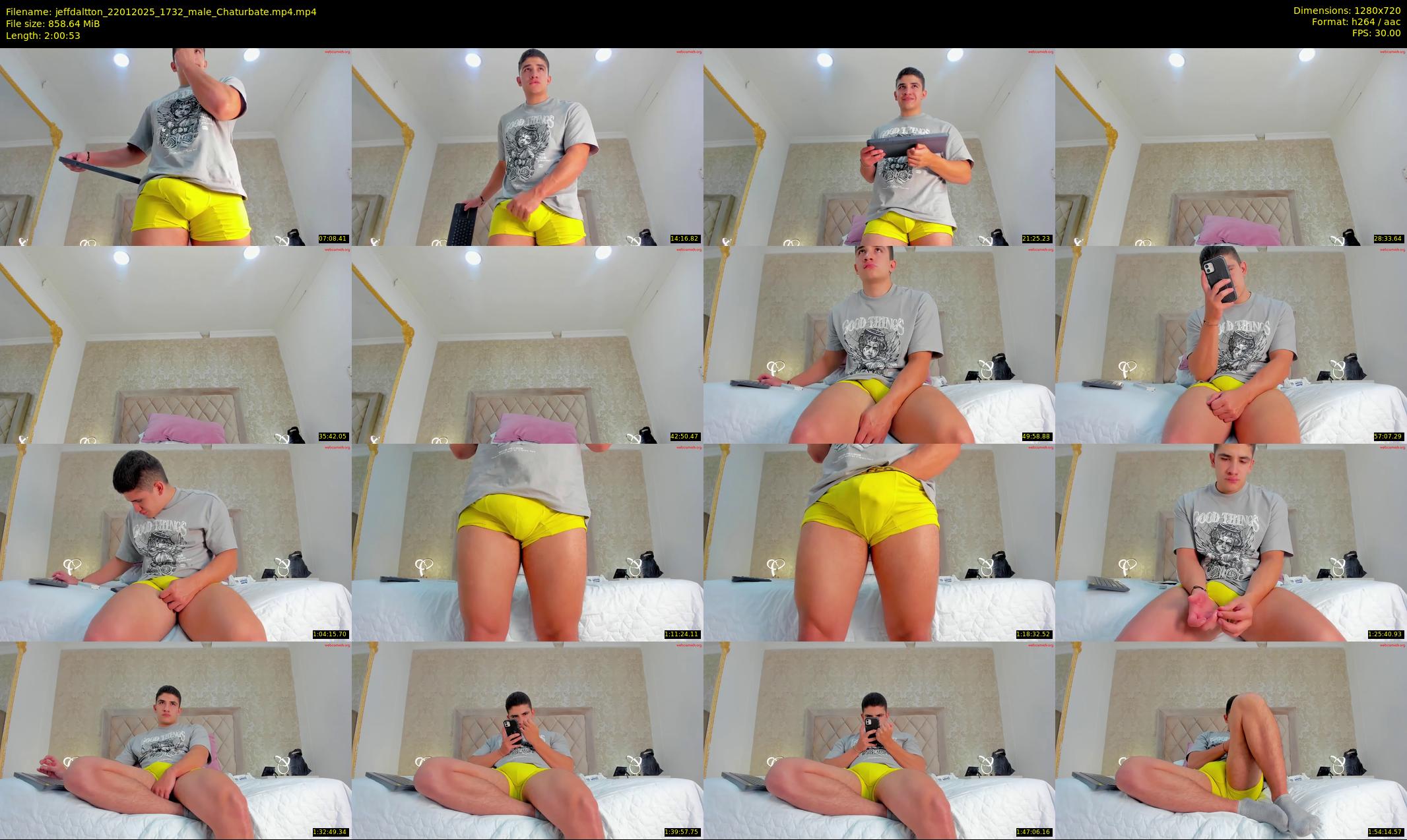 jeffdaltton — 121 minute Chaturbate male cam show recording, 720p, Jan 22, 2025