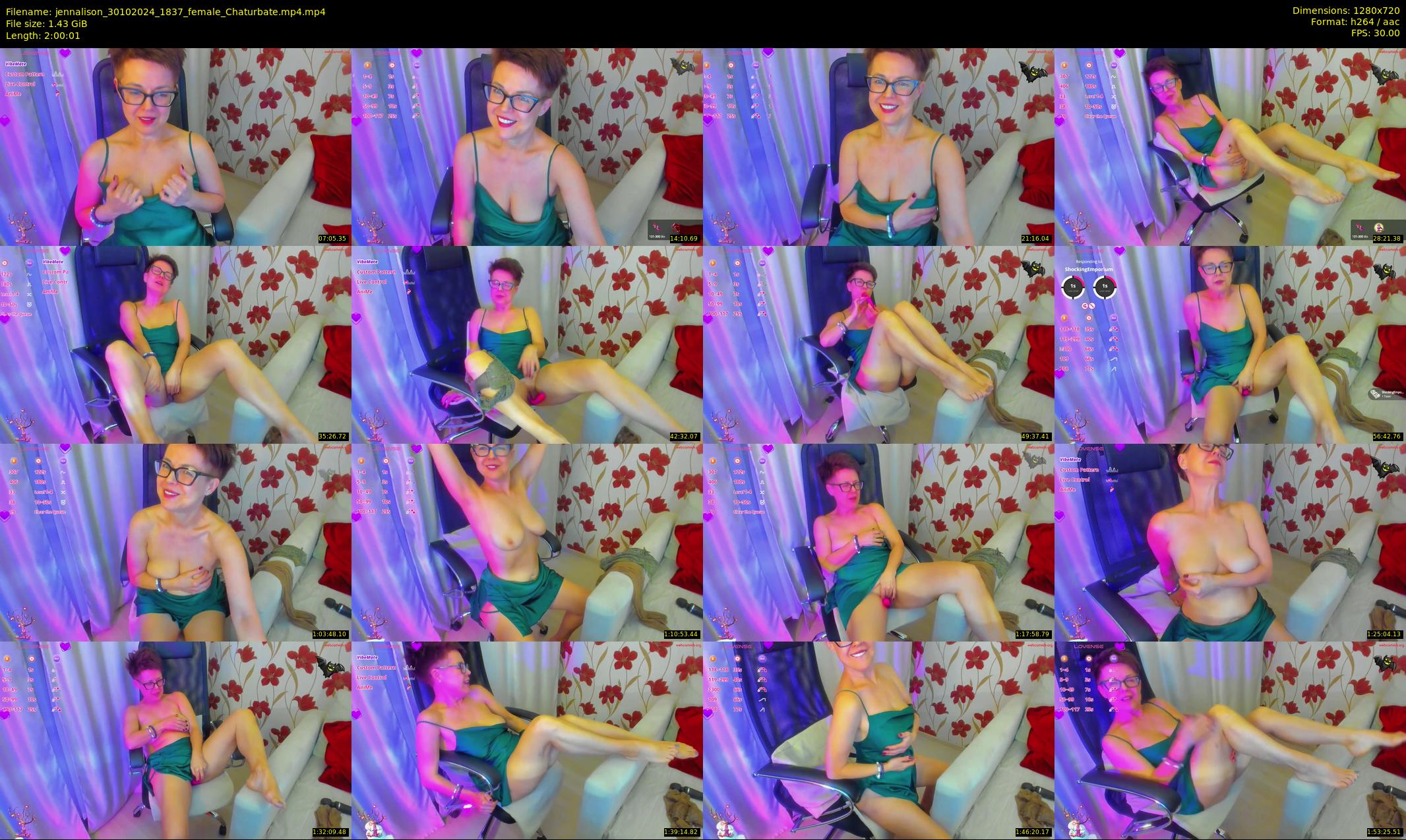 jennalison — 121 minute Chaturbate female cam show recording, 720p, Oct 30, 2024