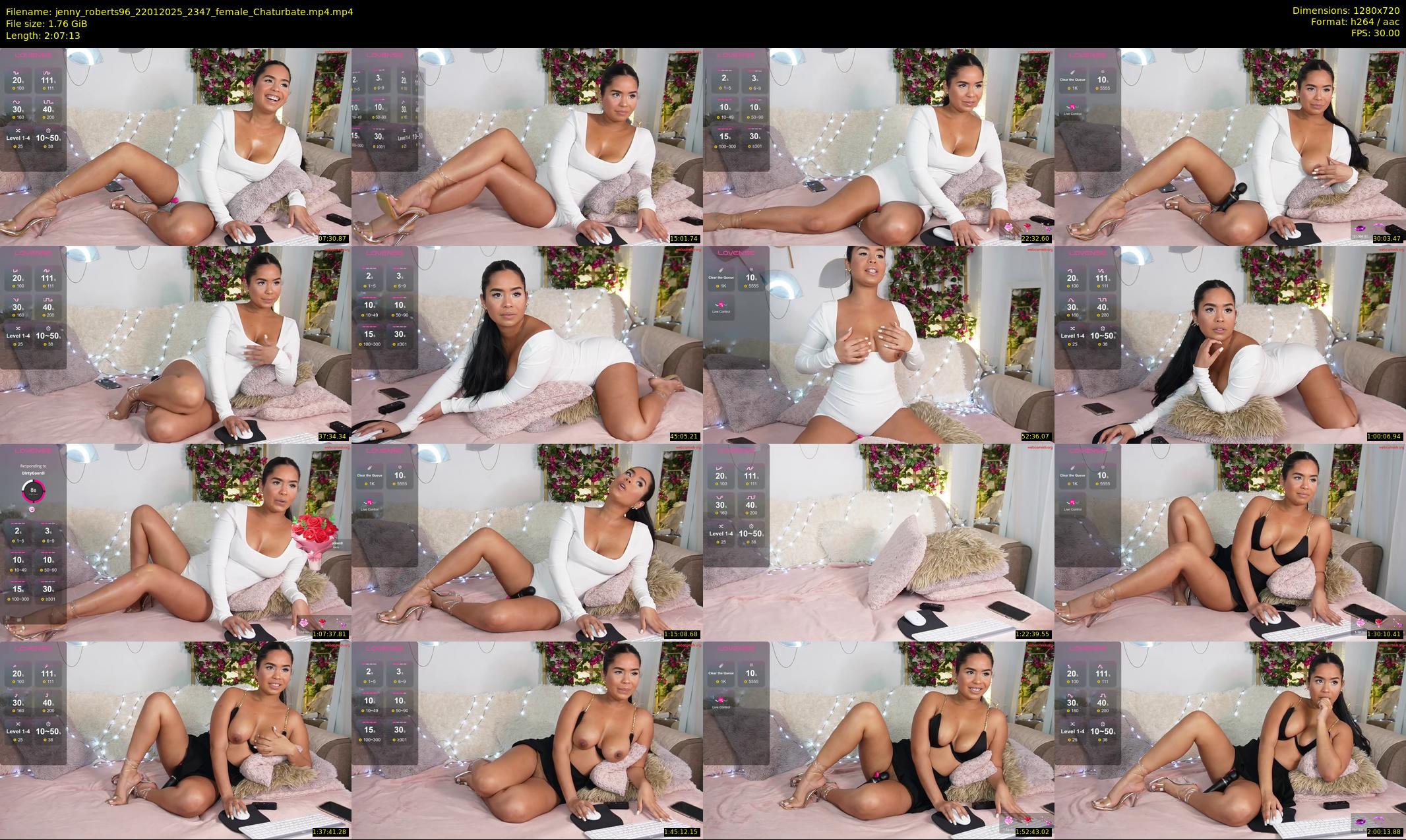 jenny_roberts96 — 128 minute Chaturbate female cam show recording, 720p, Jan 22, 2025