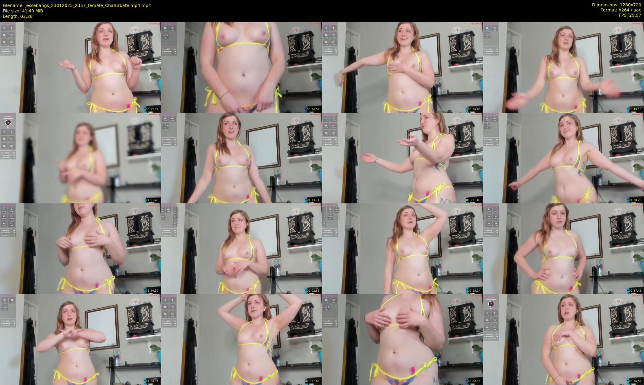 jessebangs — 4 minute Chaturbate female cam show recording, 720p, Jan 23, 2025
