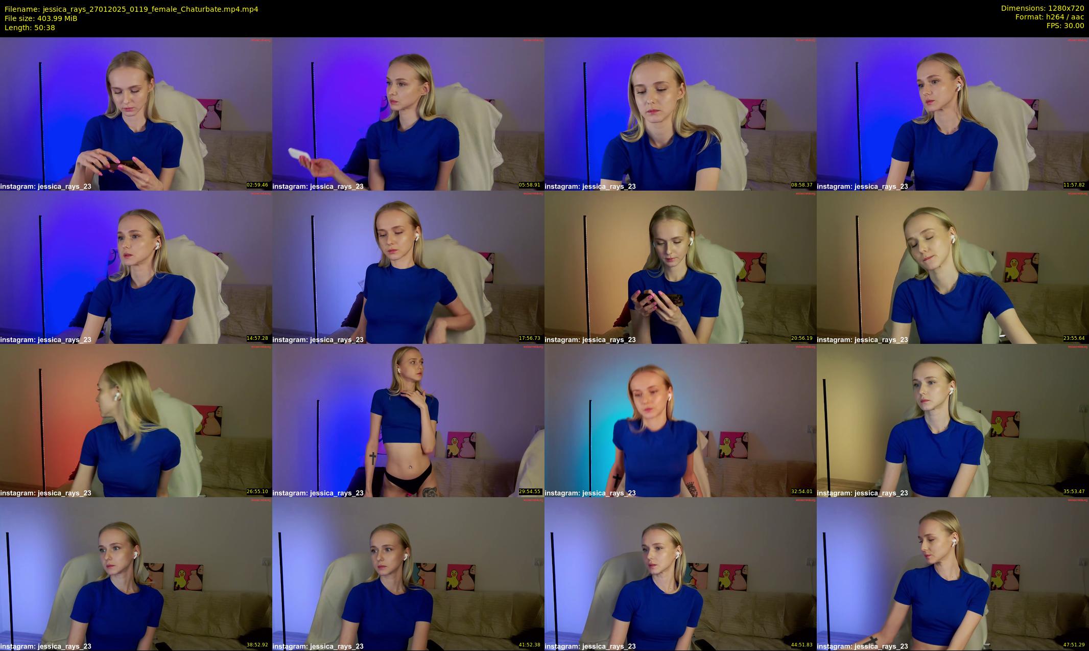 jessica_rays — 51 minute Chaturbate couple cam show recording, 720p, Jan 27, 2025