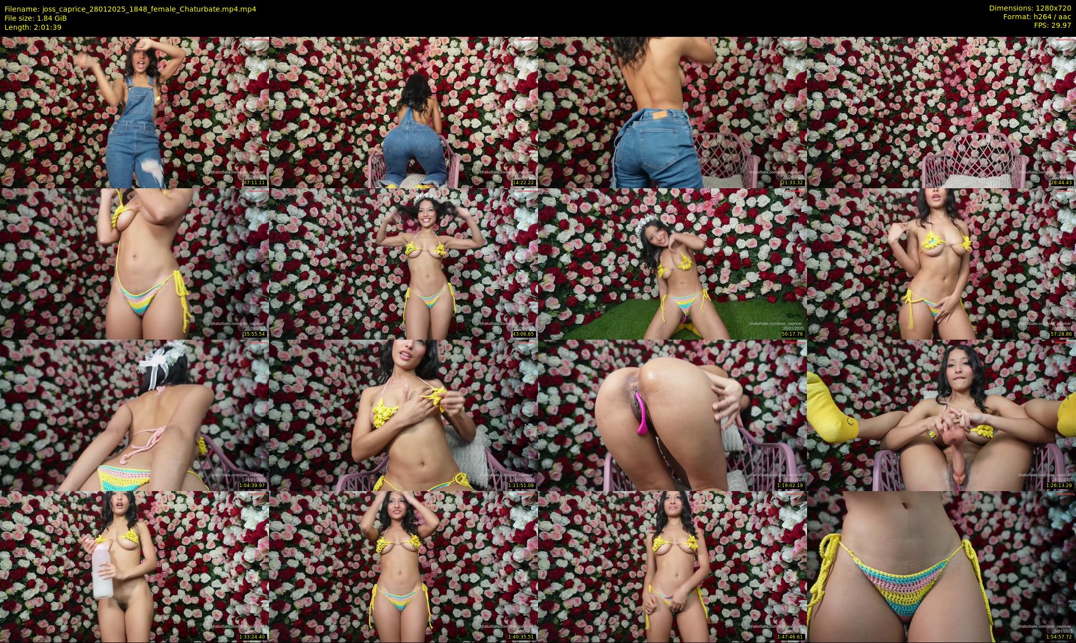 joss_caprice — 122 minute Chaturbate female cam show recording, 720p, Jan 28, 2025