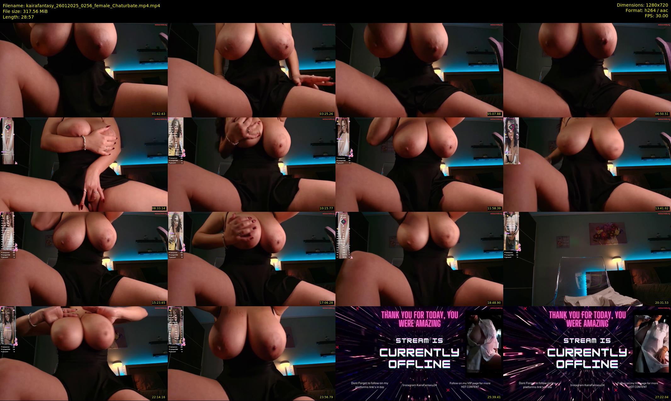 kairafantasy — 29 minute Chaturbate female cam show recording, 720p, Jan 26, 2025