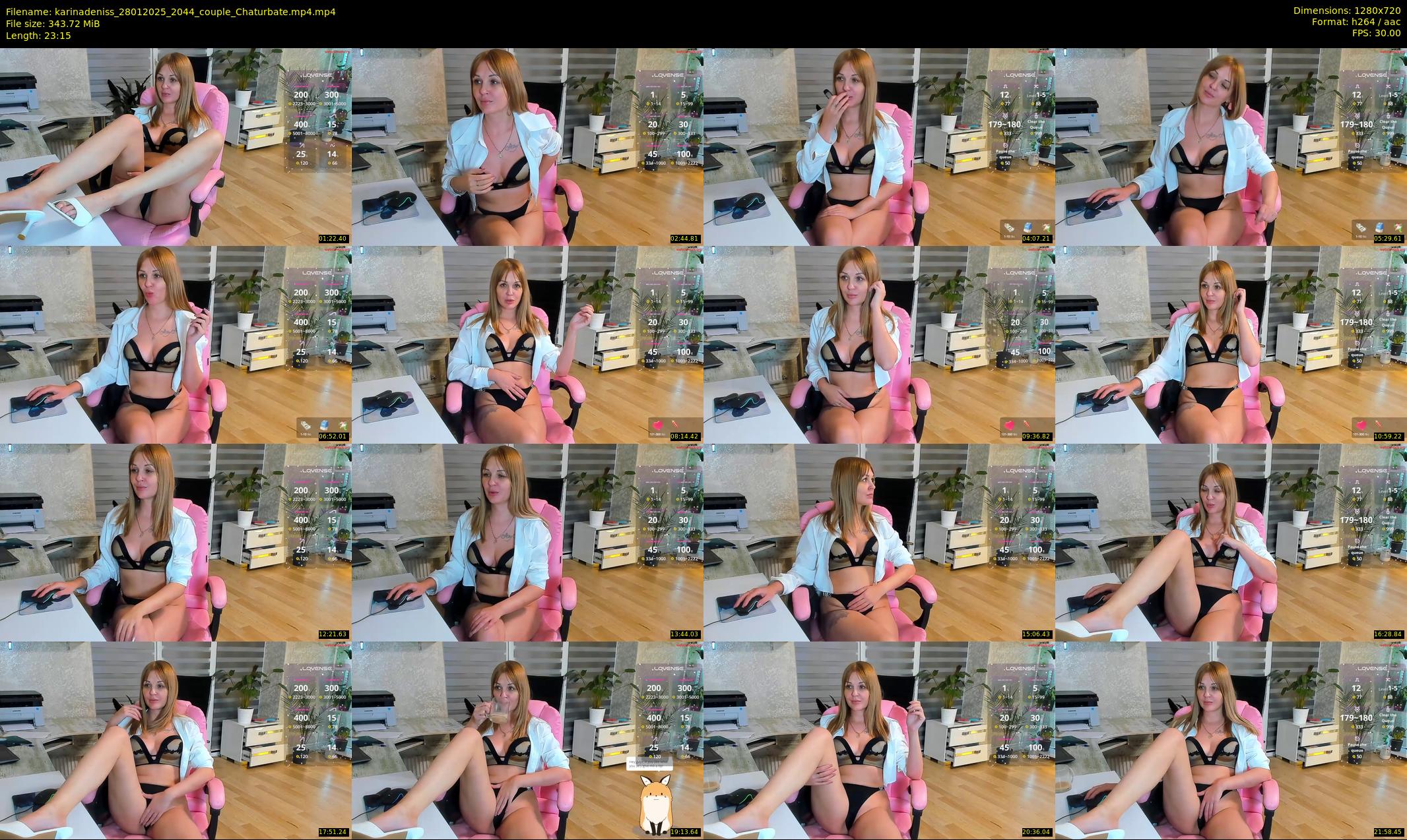 karinadeniss — 24 minute Chaturbate couple cam show recording, 720p, Jan 28, 2025