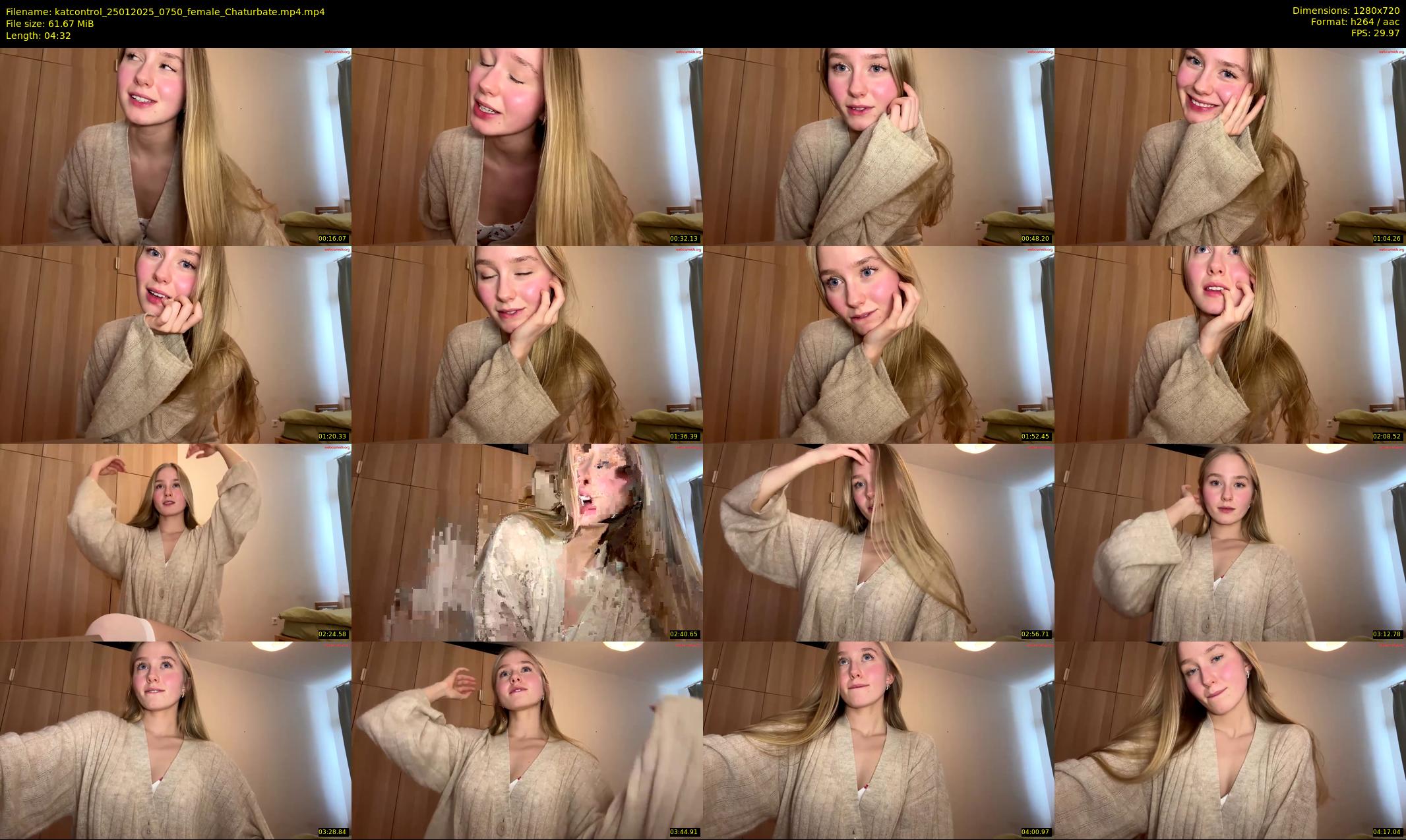 katcontrol — 5 minute Chaturbate female cam show recording, 720p, Jan 25, 2025