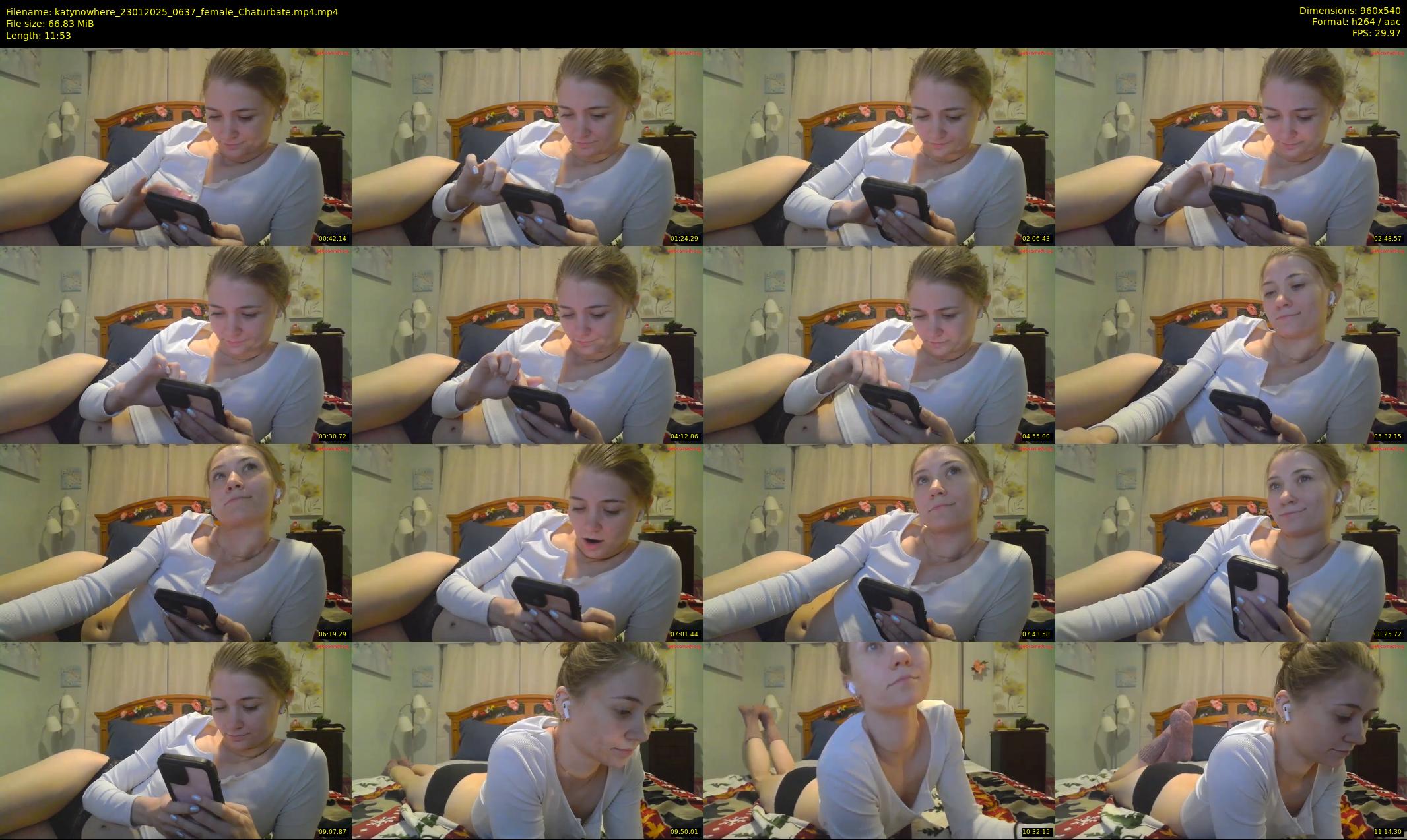 katynowhere — 12 minute Chaturbate female cam show recording, 480p, Jan 23, 2025