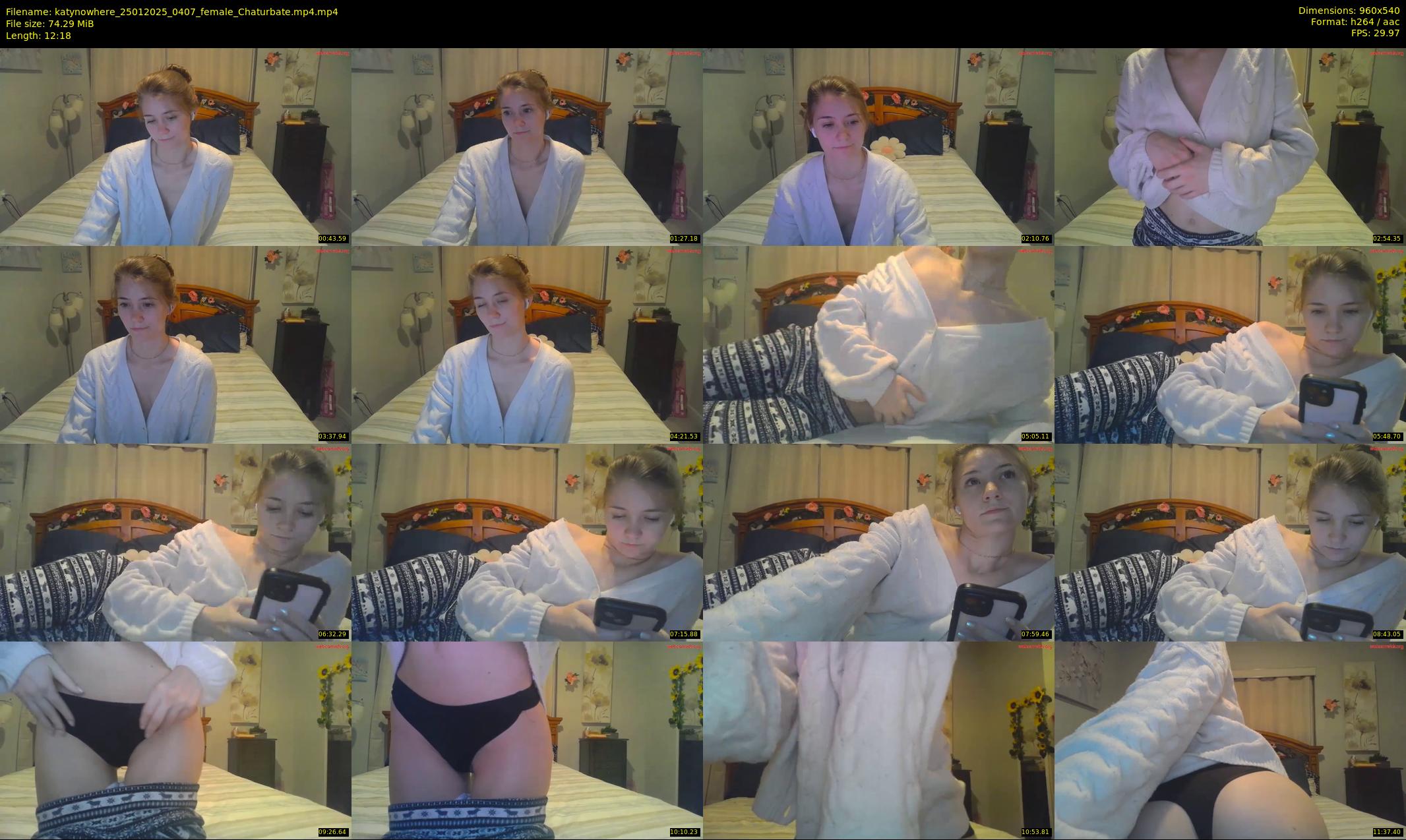 katynowhere — 13 minute Chaturbate female cam show recording, 480p, Jan 25, 2025