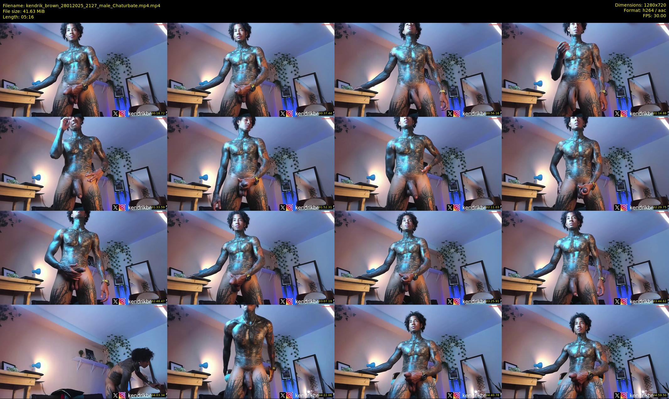 kendrik_brown — 6 minute Chaturbate male cam show recording, 720p, Jan 28, 2025