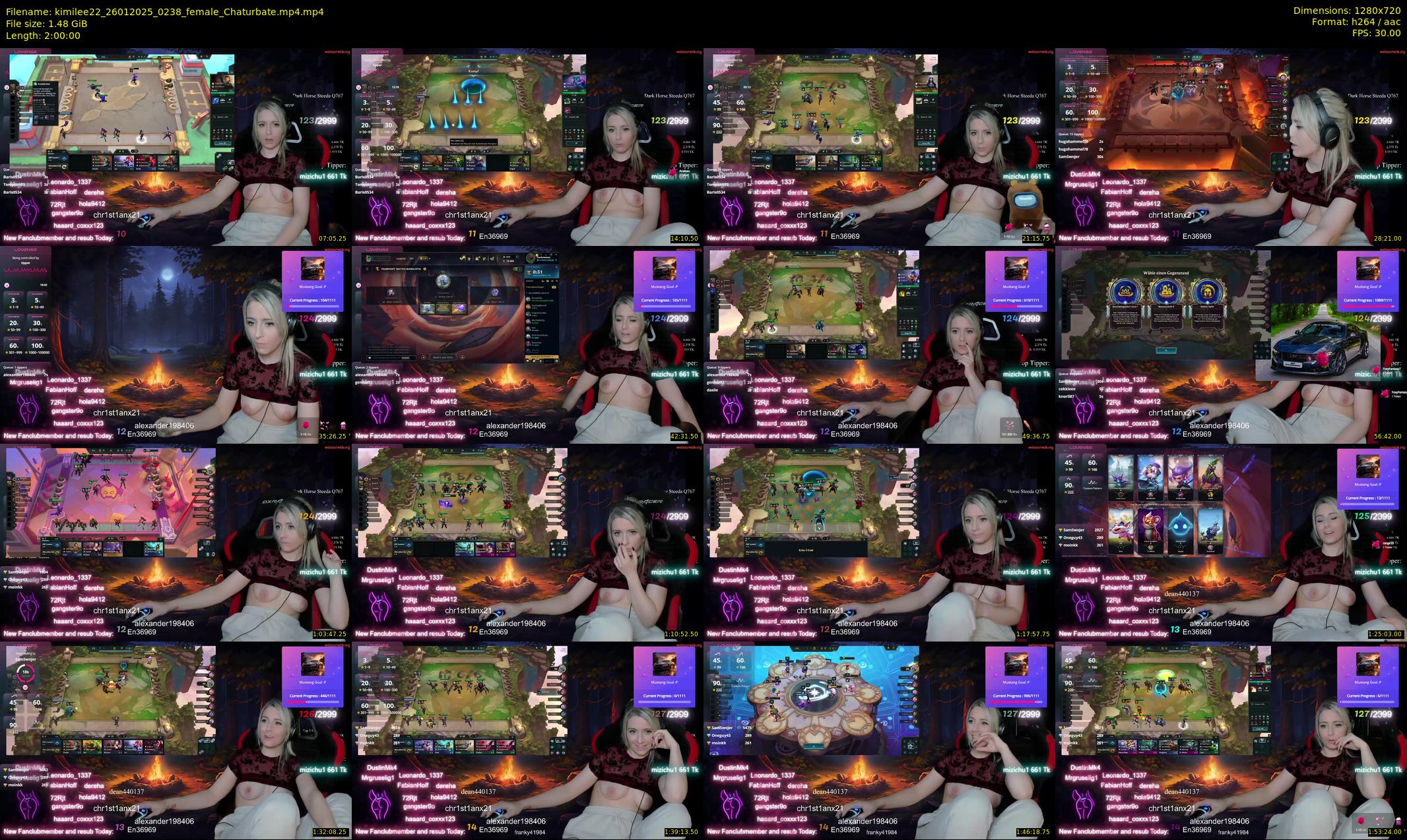 kimilee22 — 120 minute Chaturbate female cam show recording, 720p, Jan 26, 2025