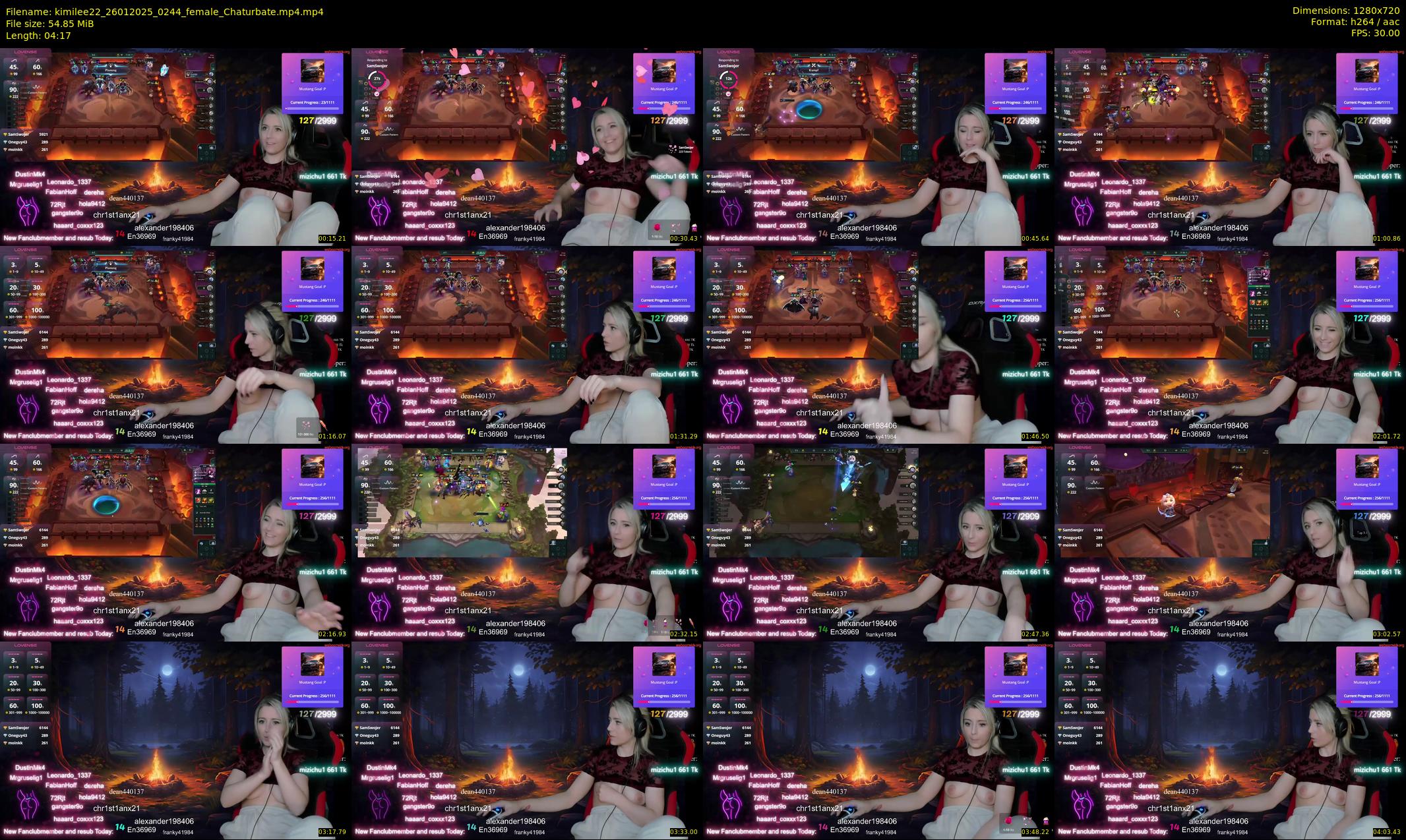 kimilee22 — 5 minute Chaturbate female cam show recording, 720p, Jan 26, 2025