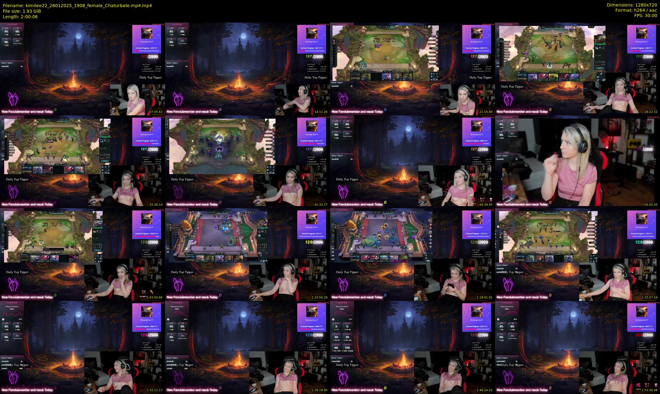 kimilee22 — 121 minute Chaturbate female cam show recording, 720p, Jan 26, 2025