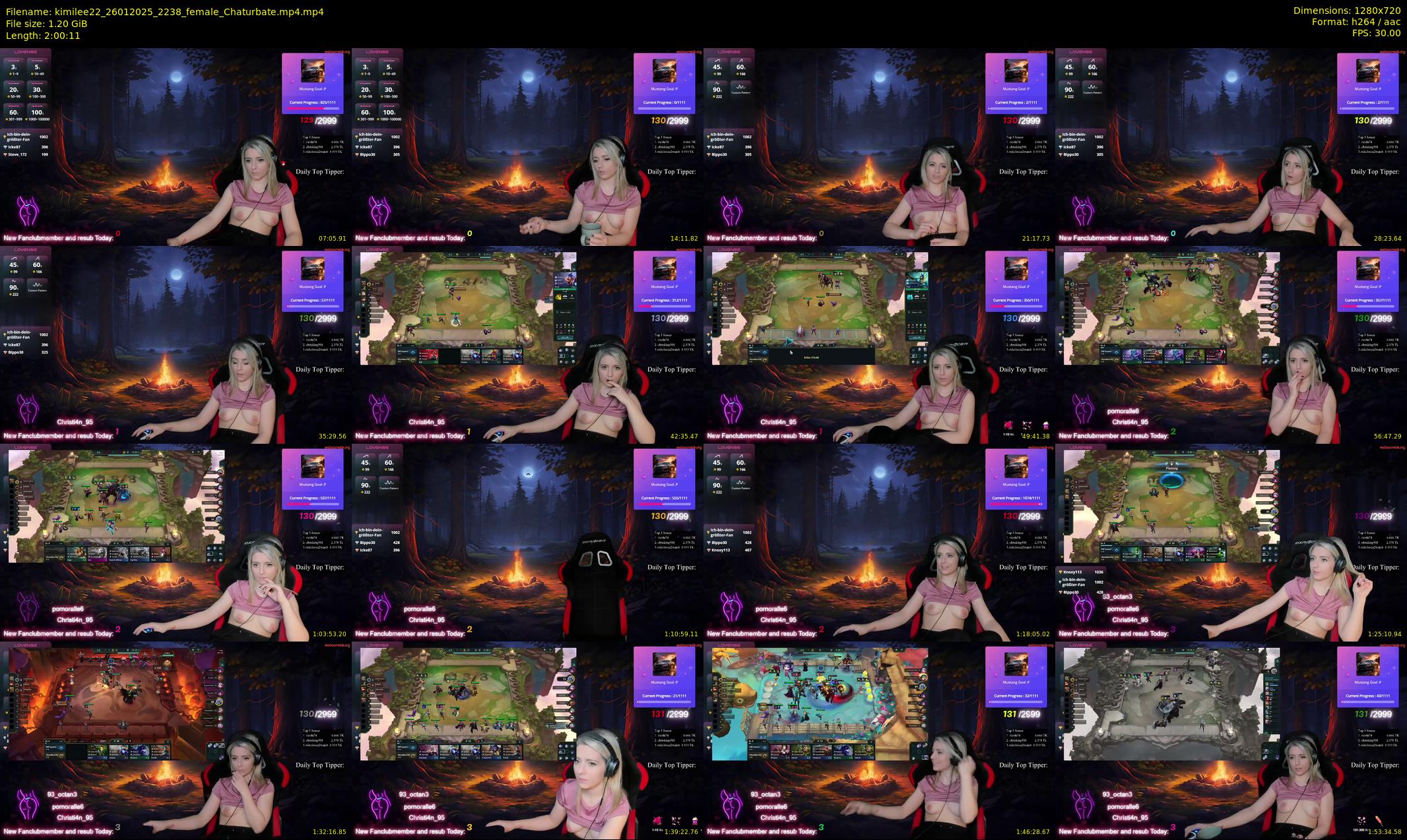 kimilee22 — 121 minute Chaturbate female cam show recording, 720p, Jan 26, 2025