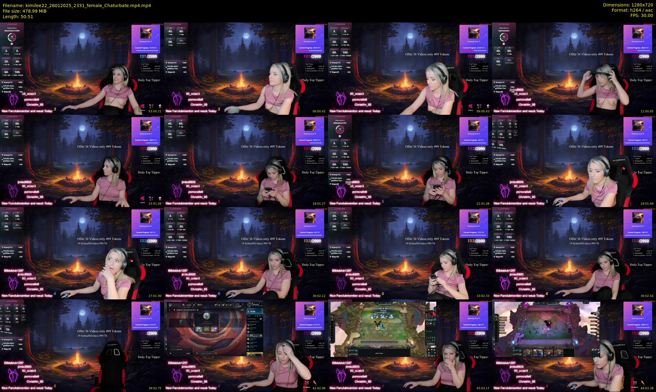 kimilee22 — 51 minute Chaturbate female cam show recording, 720p, Jan 26, 2025