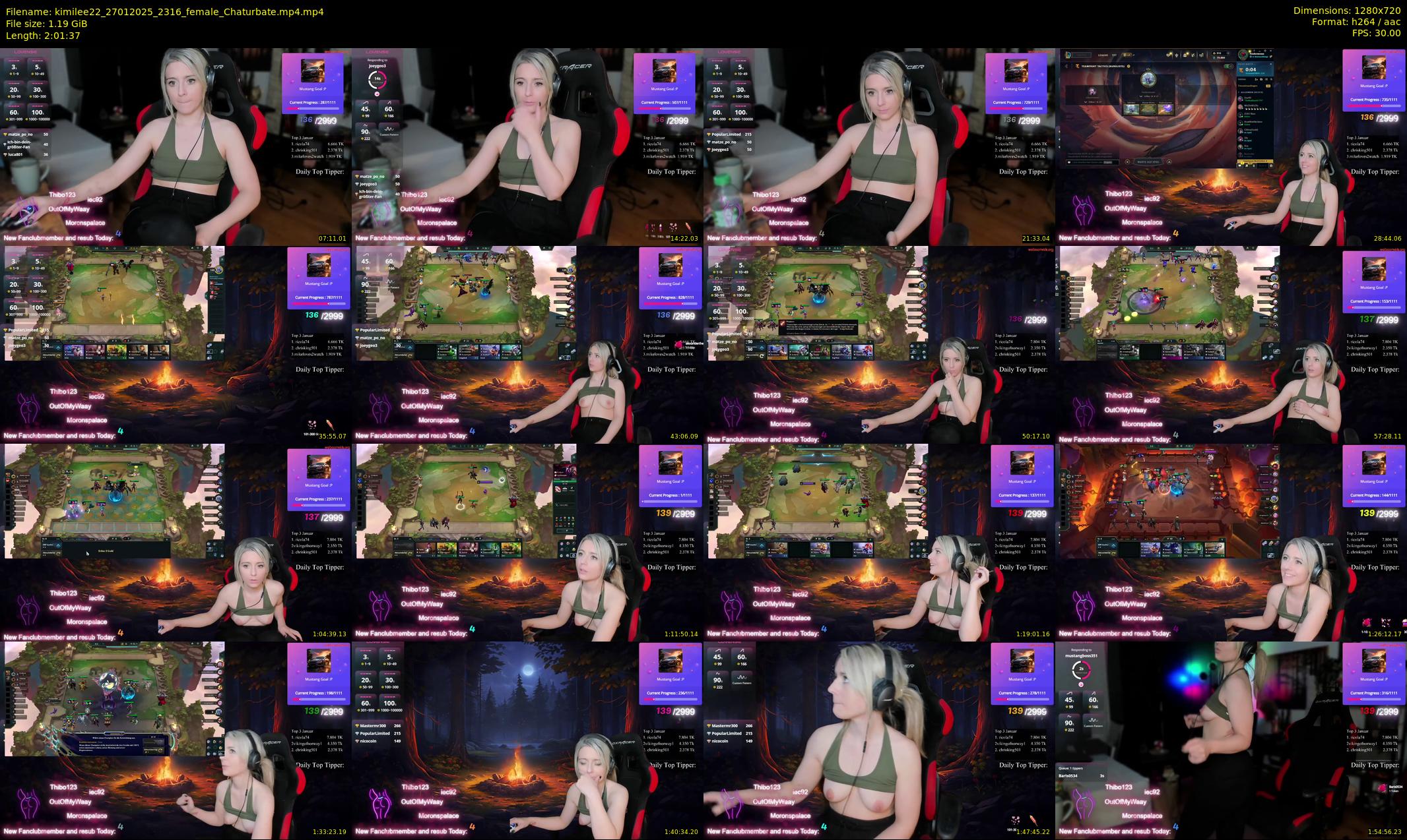 kimilee22 — 122 minute Chaturbate female cam show recording, 720p, Jan 27, 2025