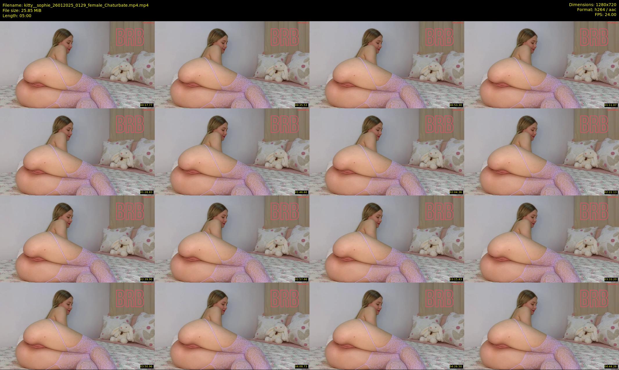 kitty__sophie — 5 minute Chaturbate female cam show recording, 720p, Jan 26, 2025