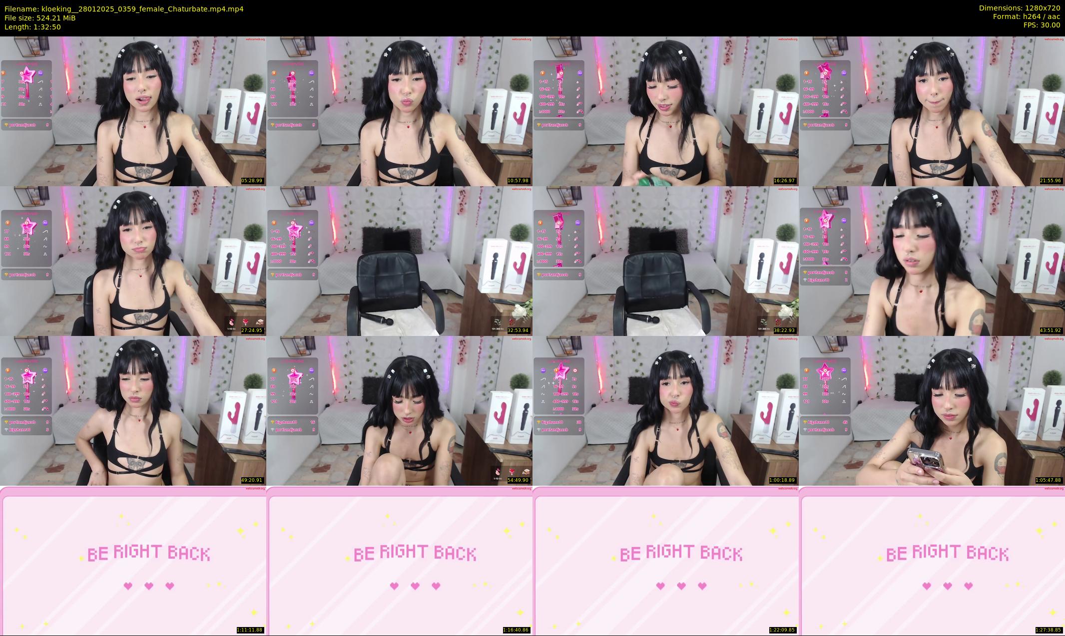 kloeking_ — 93 minute Chaturbate female cam show recording, 720p, Jan 28, 2025