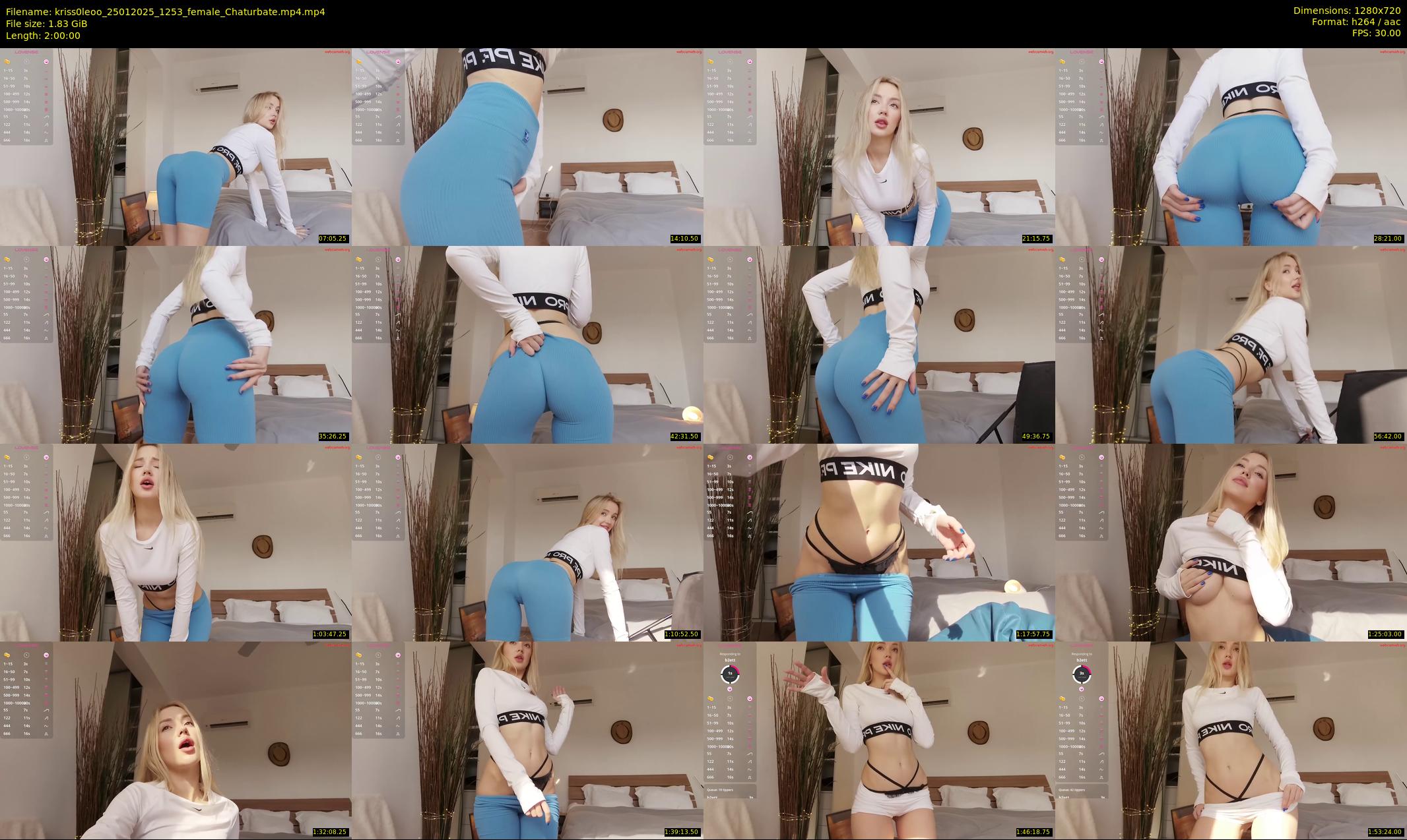 kriss0leoo — 120 minute Chaturbate couple cam show recording, 720p, Jan 25, 2025