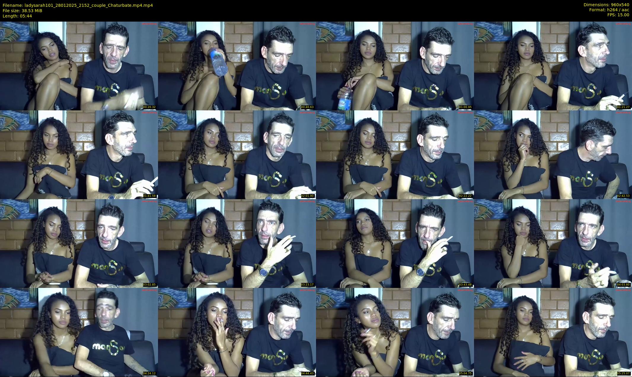 ladysarah101 — 6 minute Chaturbate couple cam show recording, 480p, Jan 28, 2025