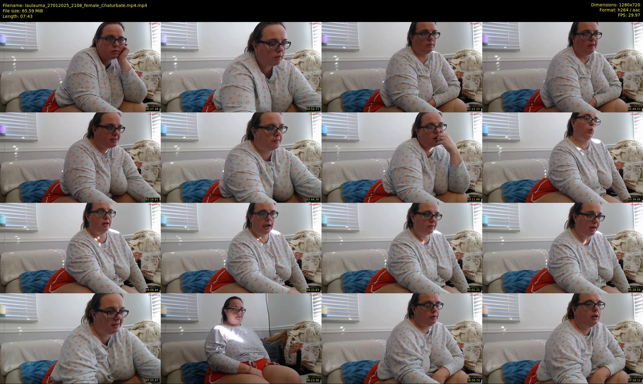 laulauma — 8 minute Chaturbate female cam show recording, 720p, Jan 27, 2025