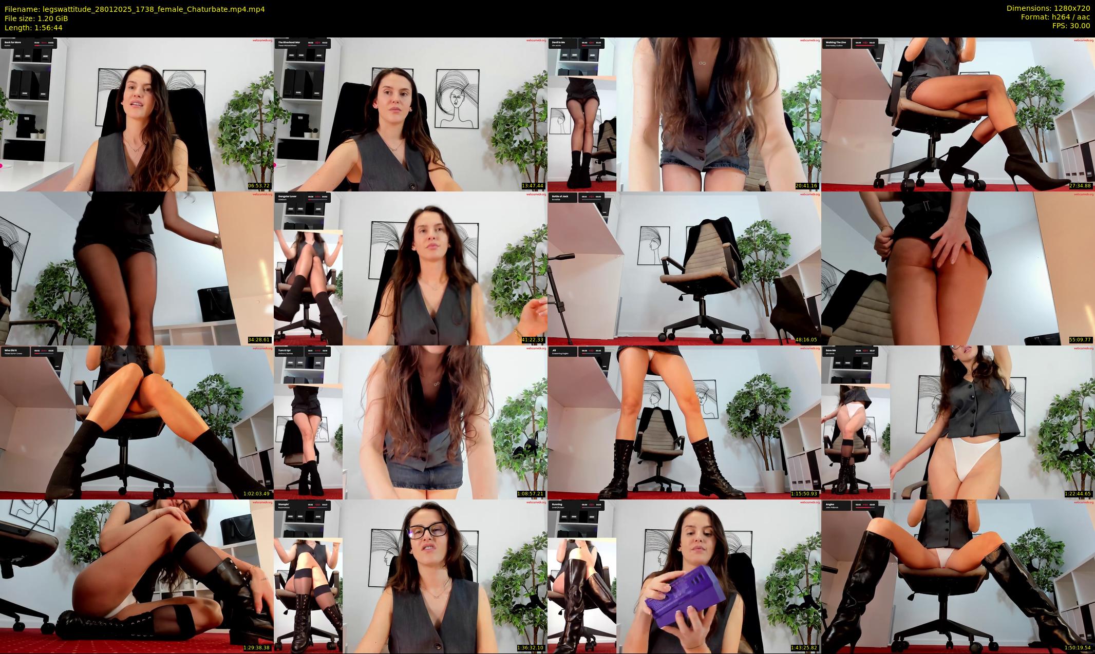 legswattitude — 117 minute Chaturbate female cam show recording, 720p, Jan 28, 2025