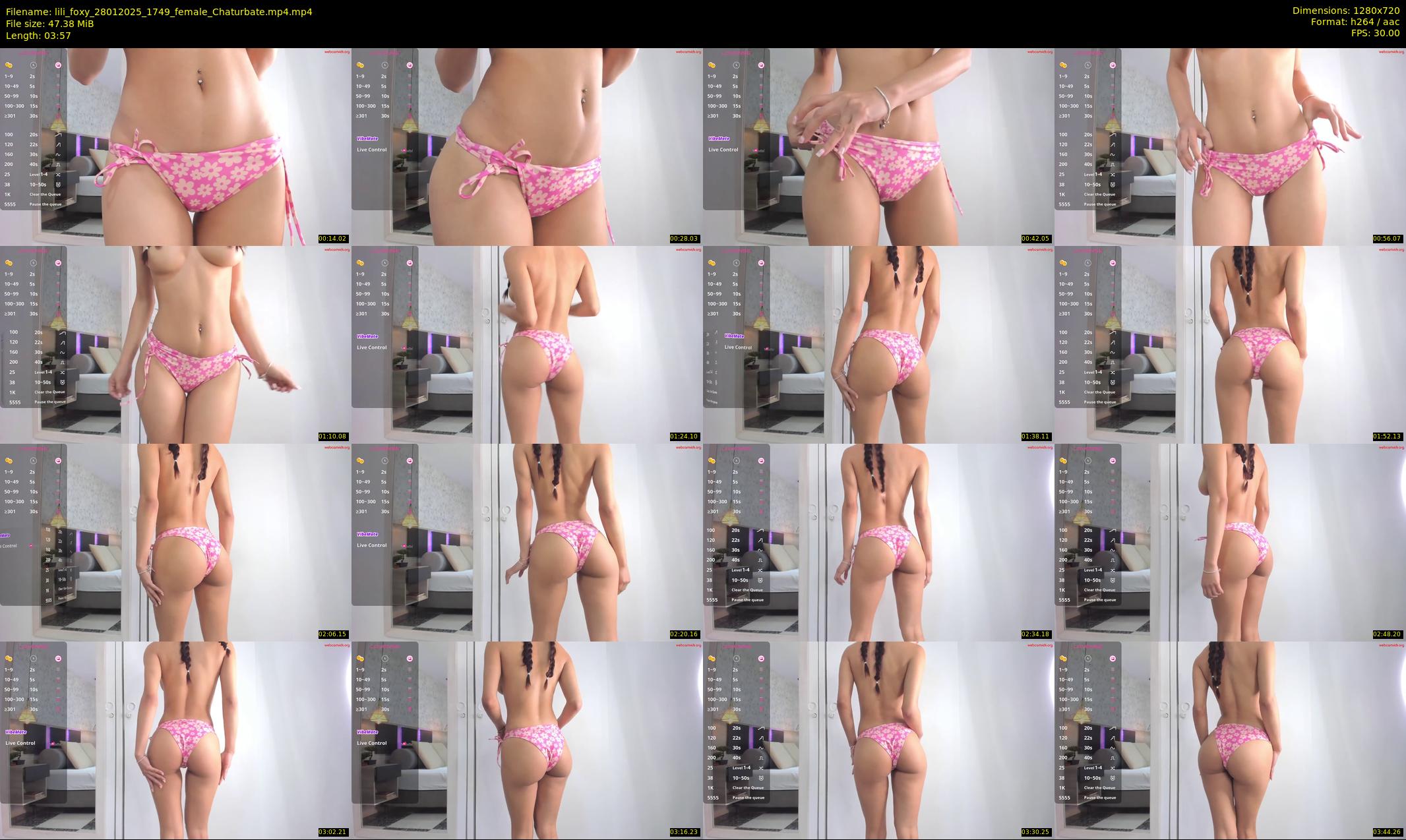 lili_foxy — 4 minute Chaturbate female cam show recording, 720p, Jan 28, 2025