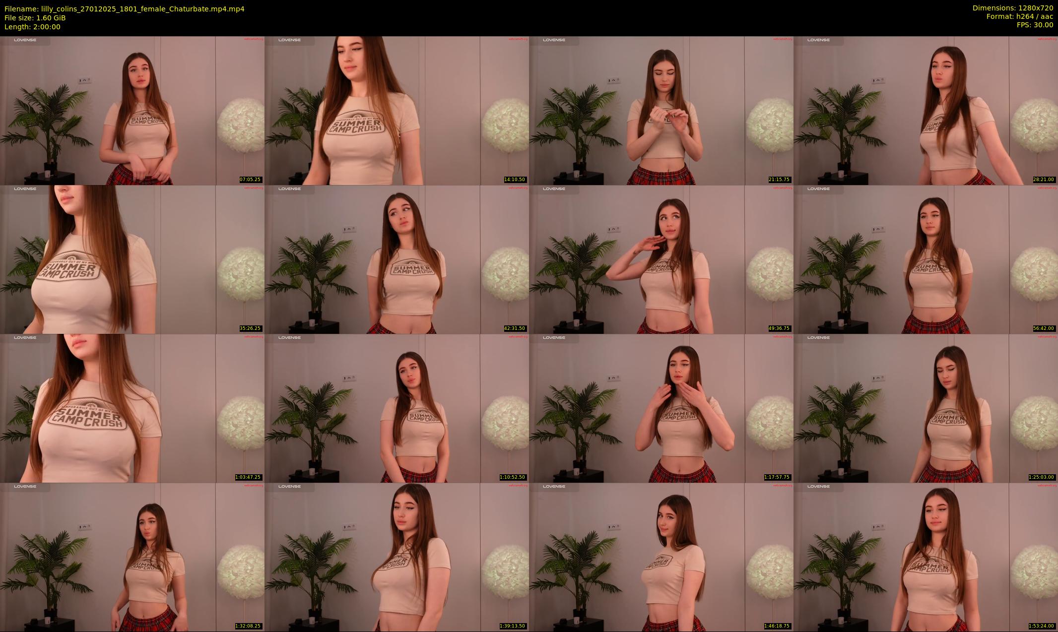 lilly_colins — 120 minute Chaturbate female cam show recording, 720p, Jan 27, 2025