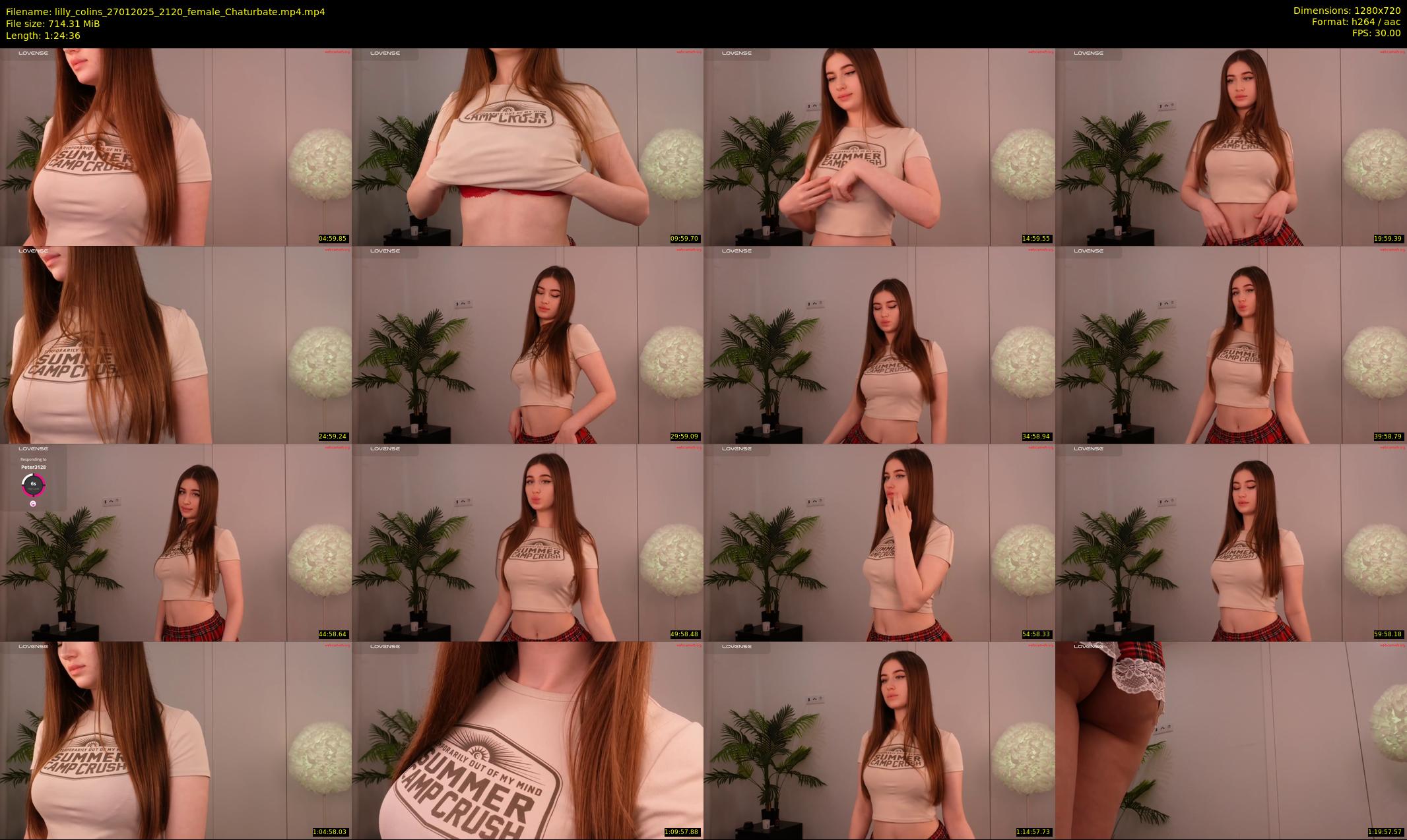 lilly_colins — 85 minute Chaturbate female cam show recording, 720p, Jan 27, 2025