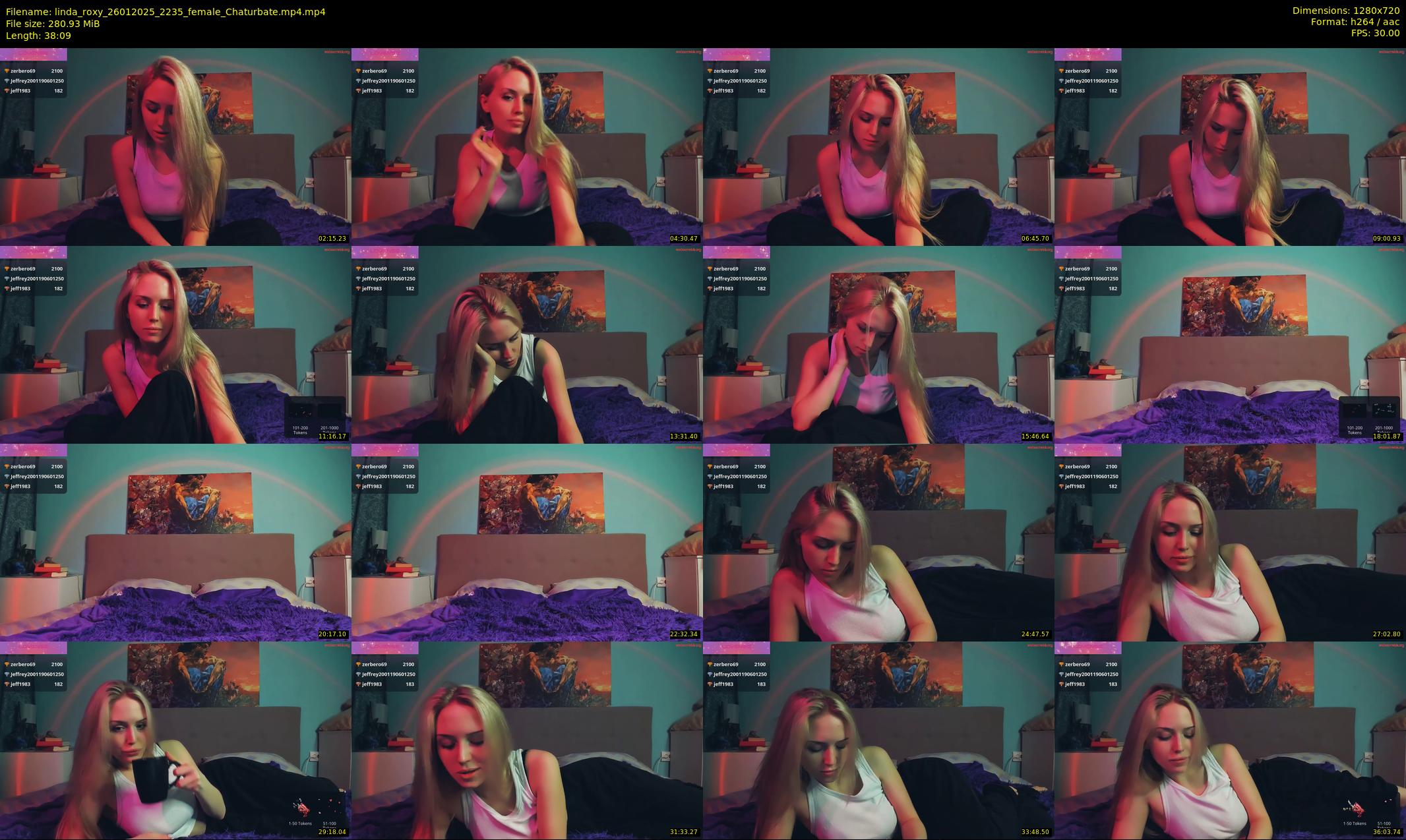 linda_roxy — 39 minute Chaturbate female cam show recording, 720p, Jan 26, 2025
