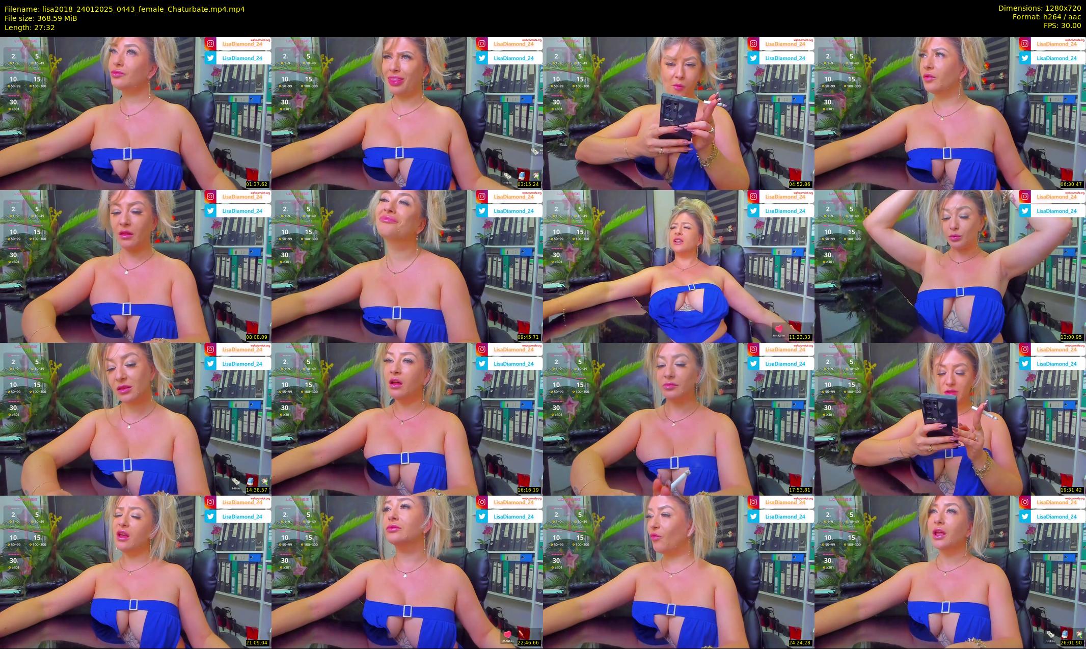 lisa2018 — 28 minute Chaturbate female cam show recording, 720p, Jan 24, 2025