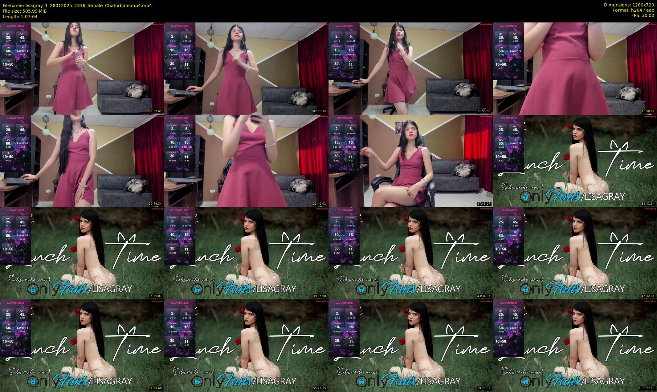 lisagray_1 — 68 minute Chaturbate female cam show recording, 720p, Jan 28, 2025