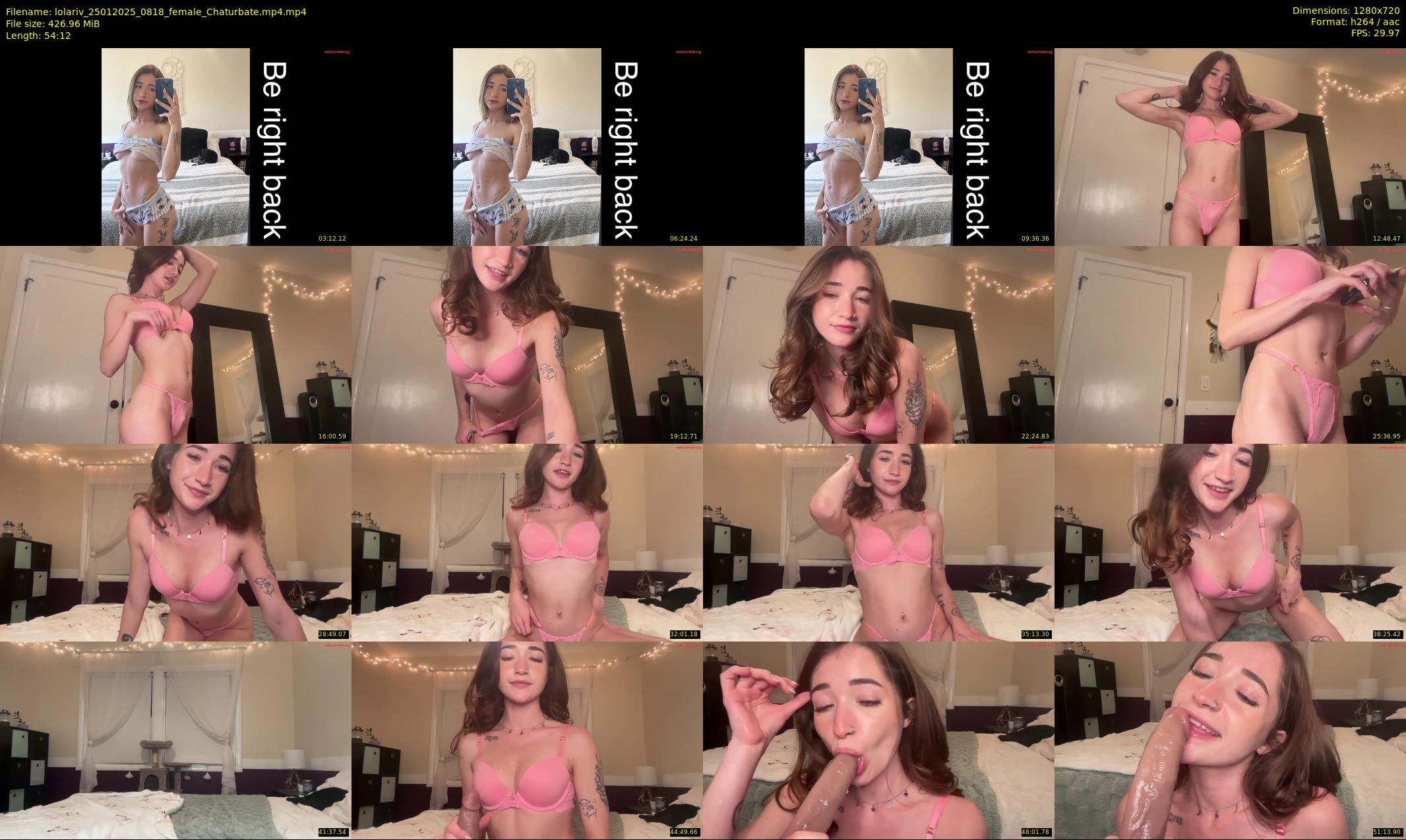 lolariv — 55 minute Chaturbate female cam show recording, 720p, Jan 25, 2025