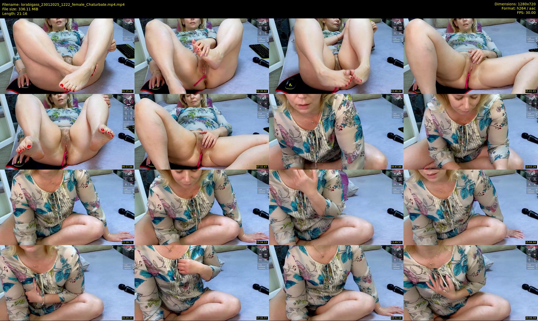 lorabigass — 22 minute Chaturbate female cam show recording, 720p, Jan 23, 2025