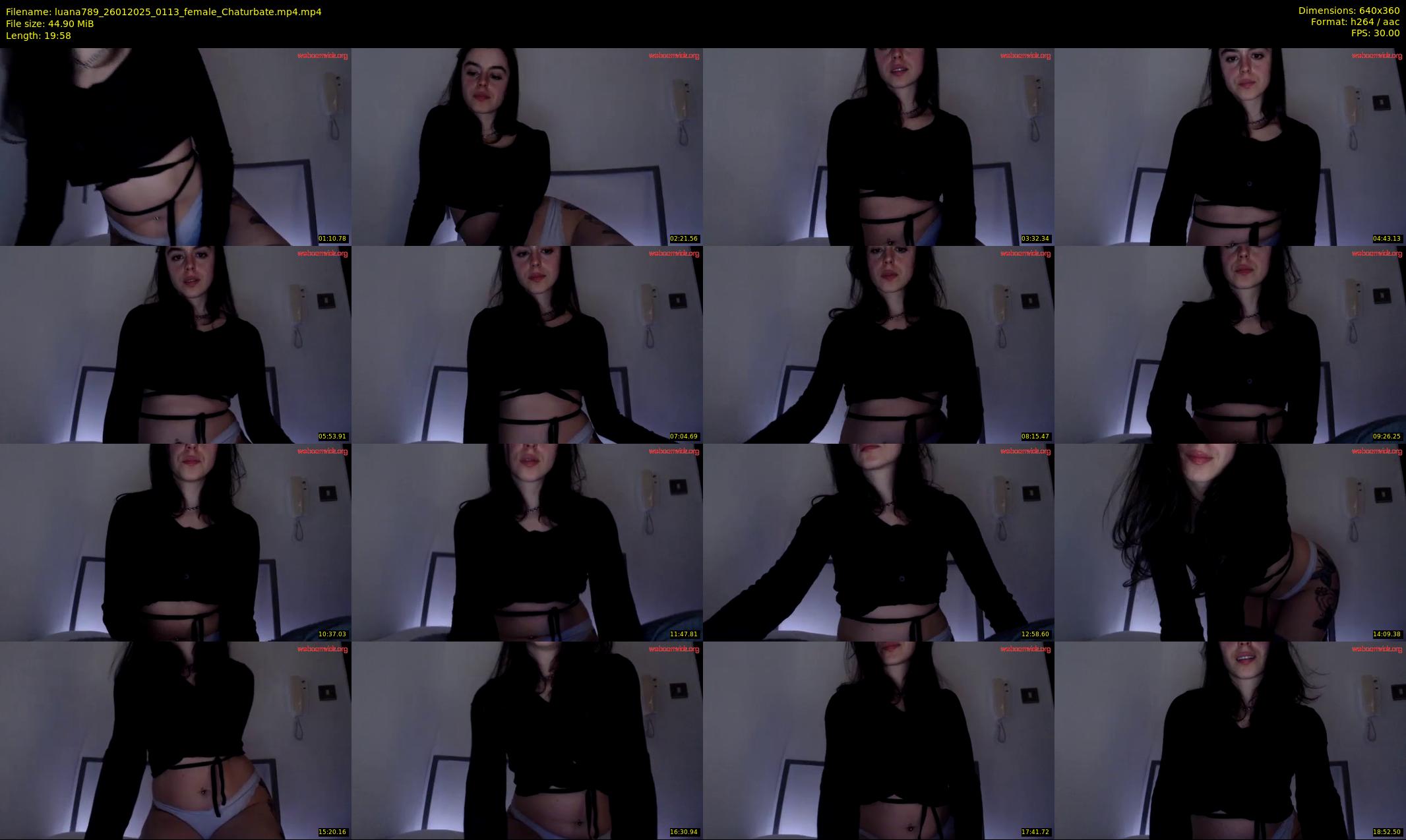 luana789 — 20 minute Chaturbate female cam show recording, 360p, Jan 26, 2025